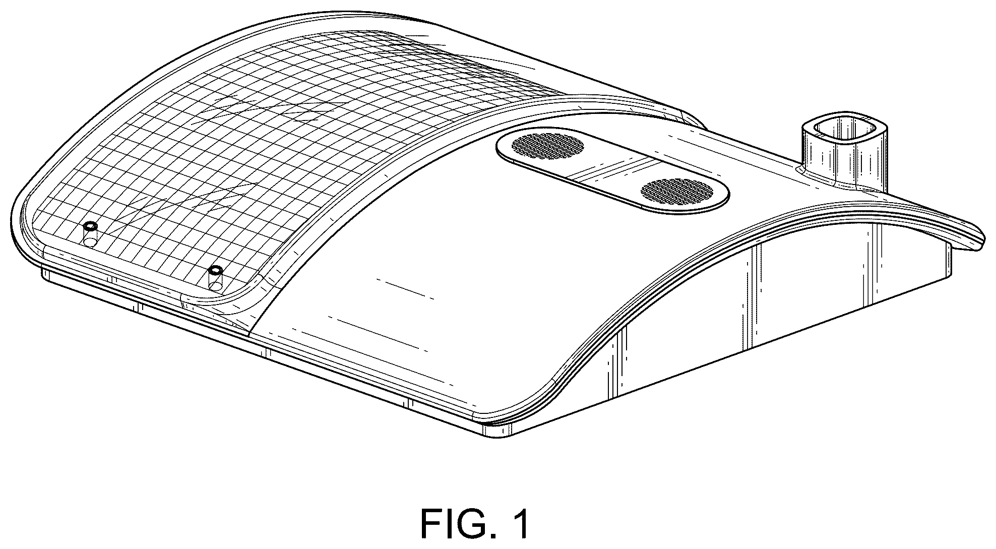 Patent USD1101195 — Roof with integrated solar panel — Figure 1
