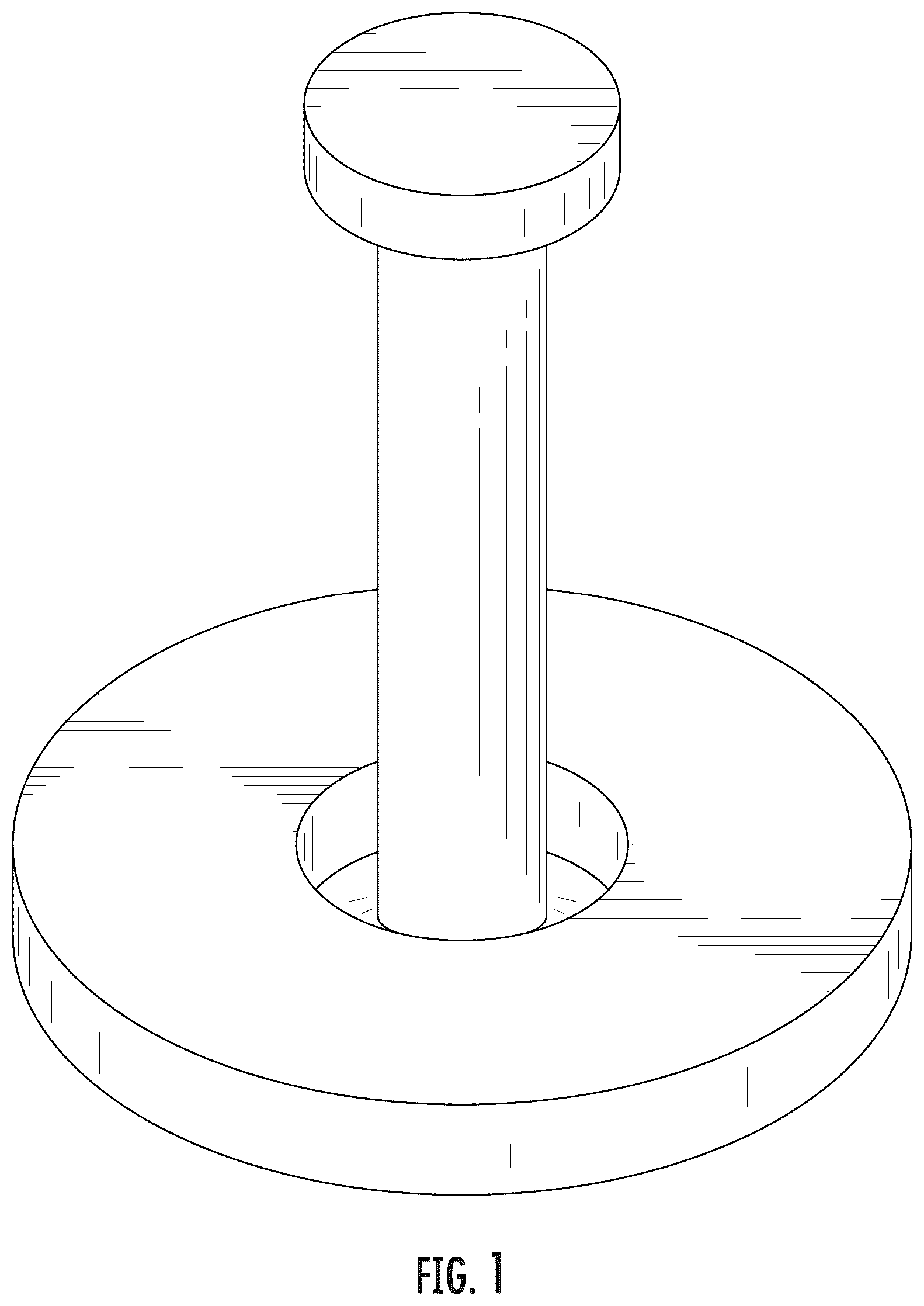 Patent USD1101210 Figure 1 – Lifting pin with annular plate