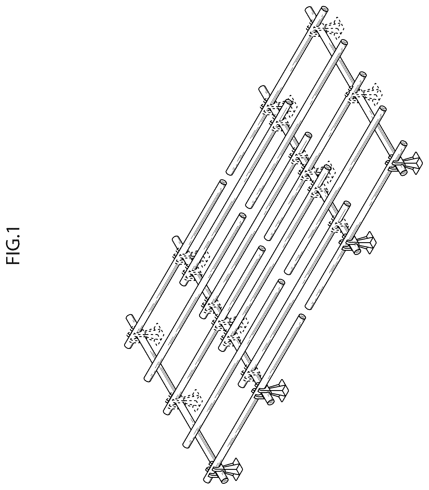 Patent USD1101217 — Re-bar foundation support — Figure 1