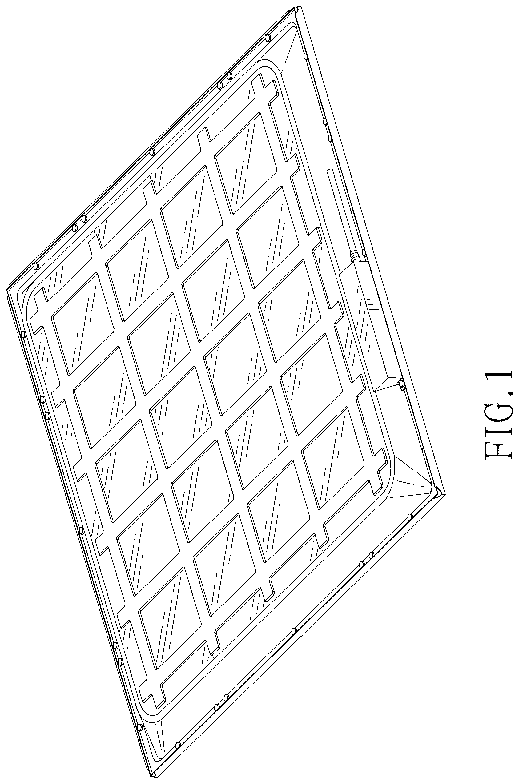 Patent USD1101241 Figure 1 – Panel light