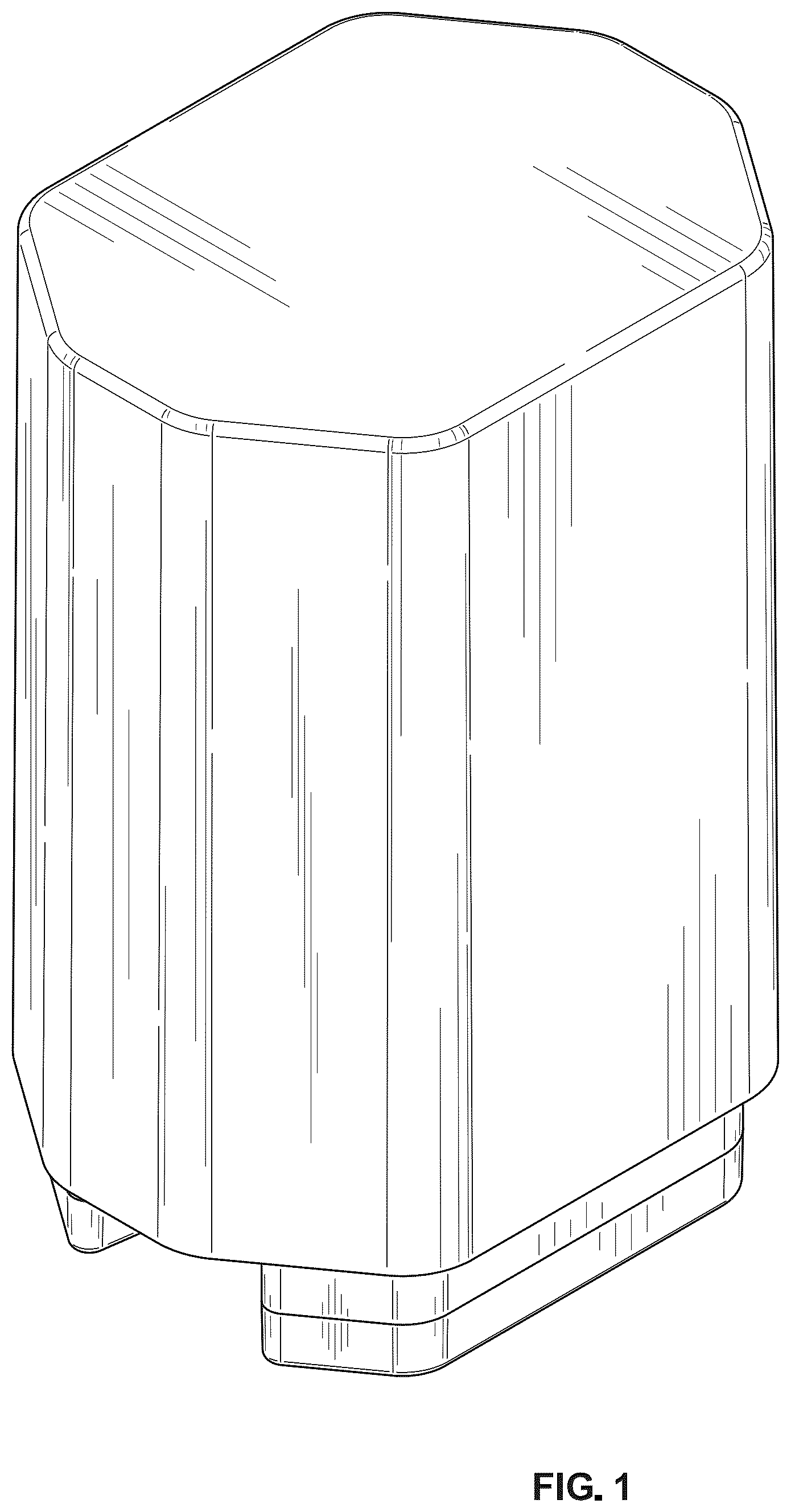 Patent USD1101276 — Sleeve container for cosmetic sachets — Figure 1
