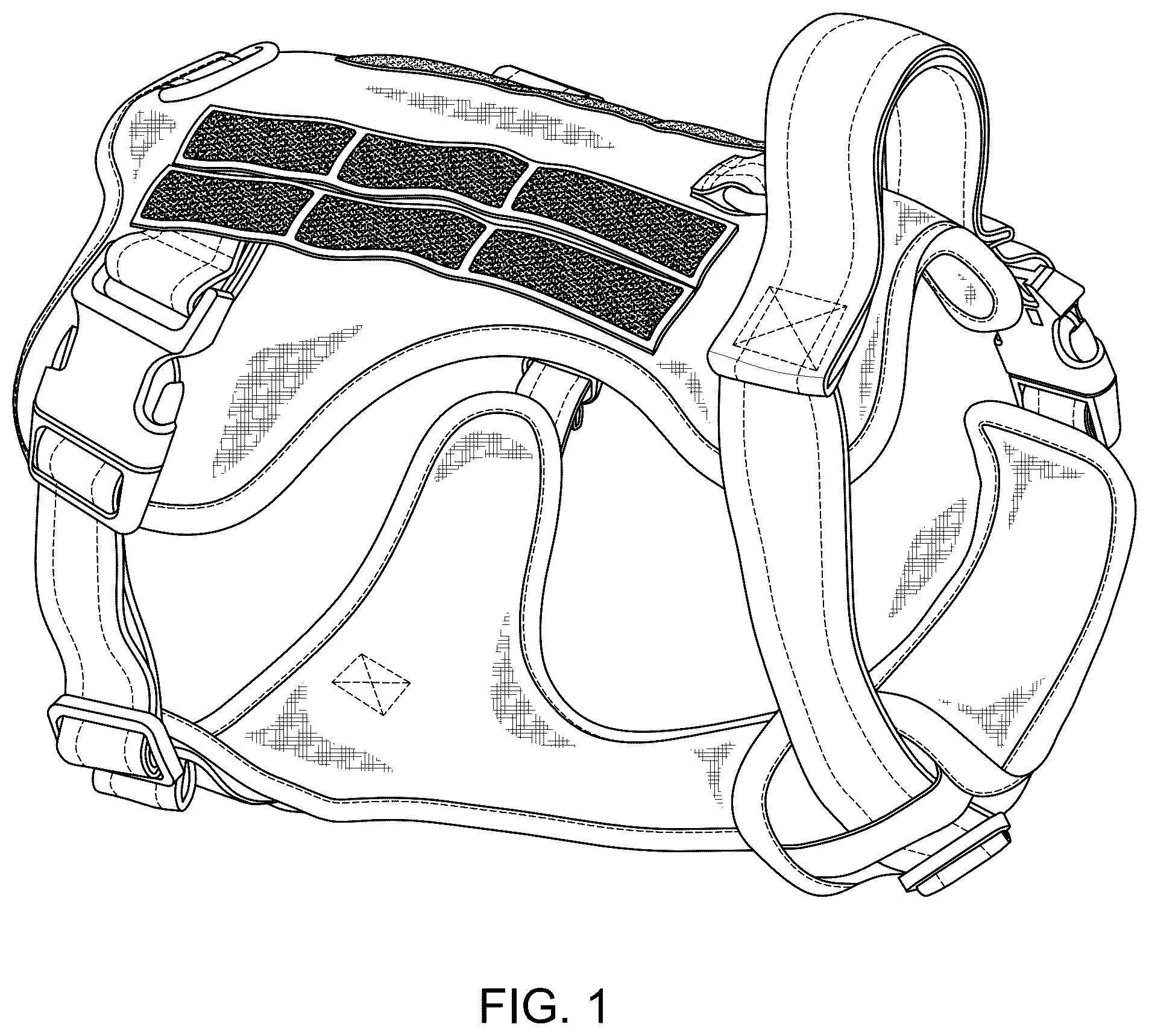 Patent USD1101298 — Tactical dog harness — Figure 1