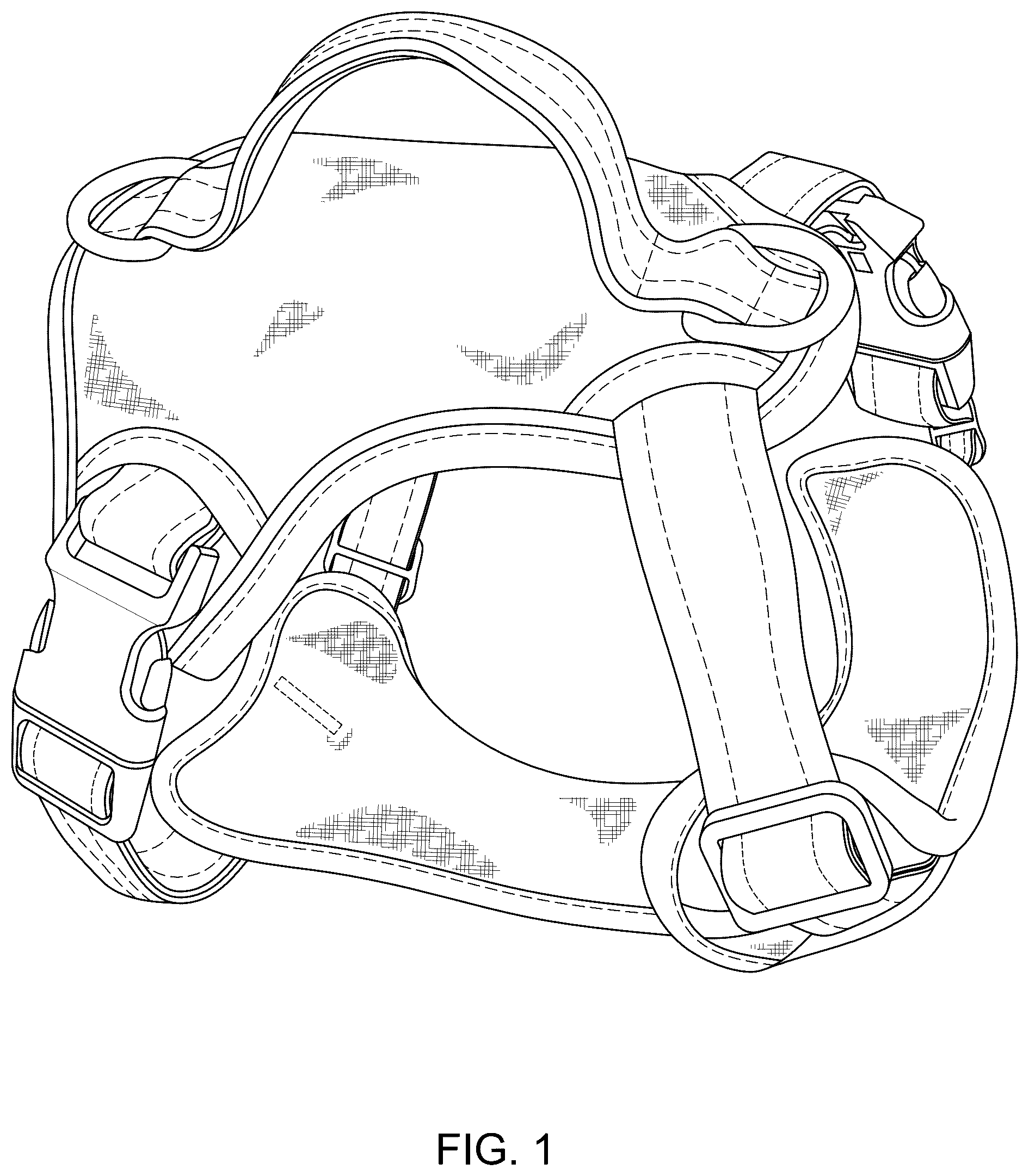 Patent USD1101307 — No-pull dog harness — Figure 1