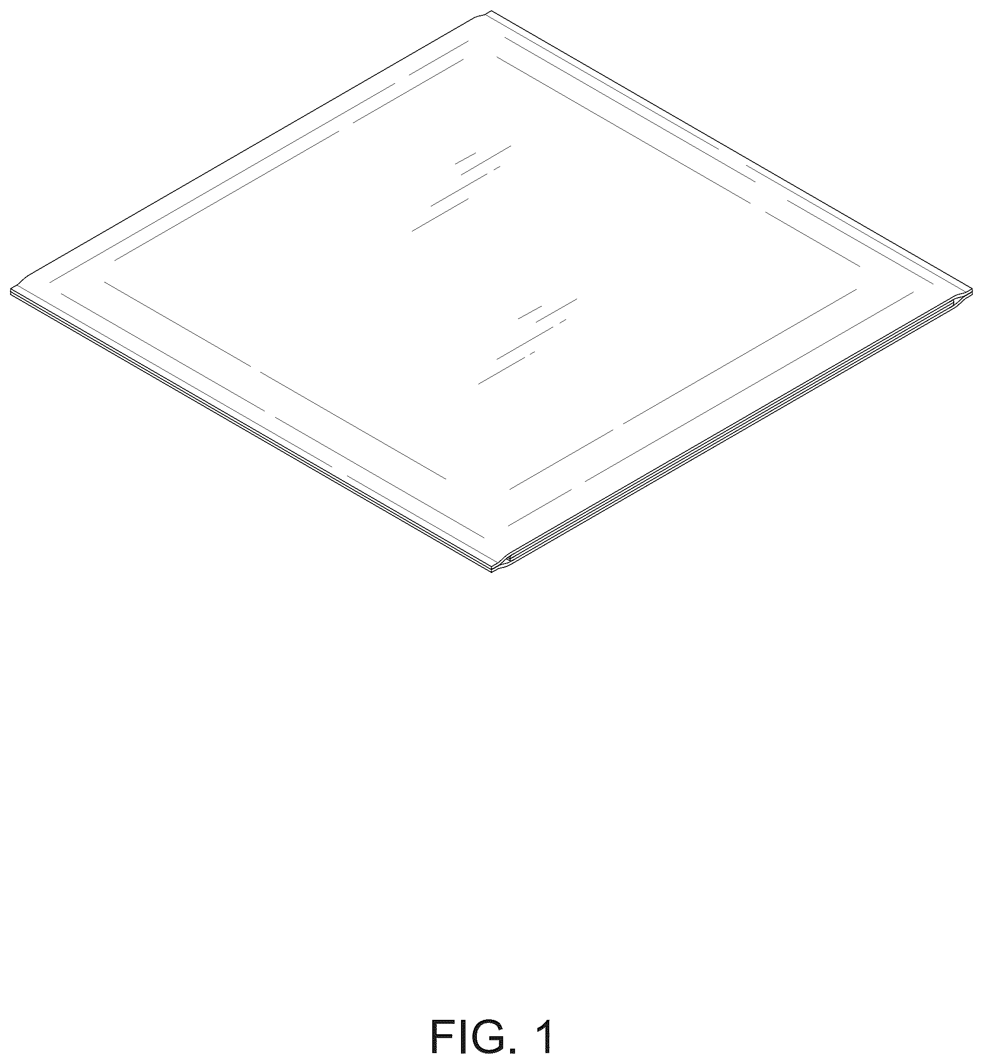 Patent USD1101313 Figure 1 – Adhesive pad for pet urine absorption sheet