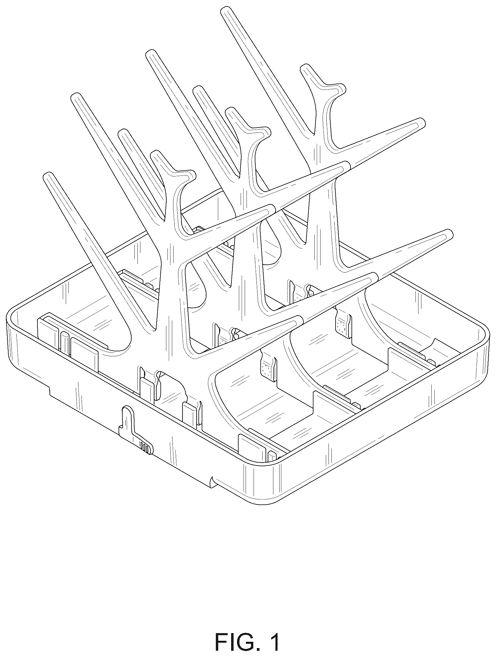 Patent USD1101332 — Baby bottle drying rack — Figure 1