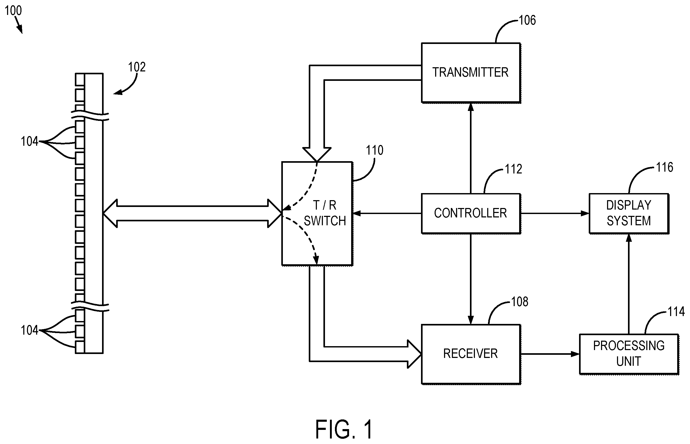 Patent US12541014 — Systems and methods for synthetic aperture focusing in ultrasound imaging — Figure 1