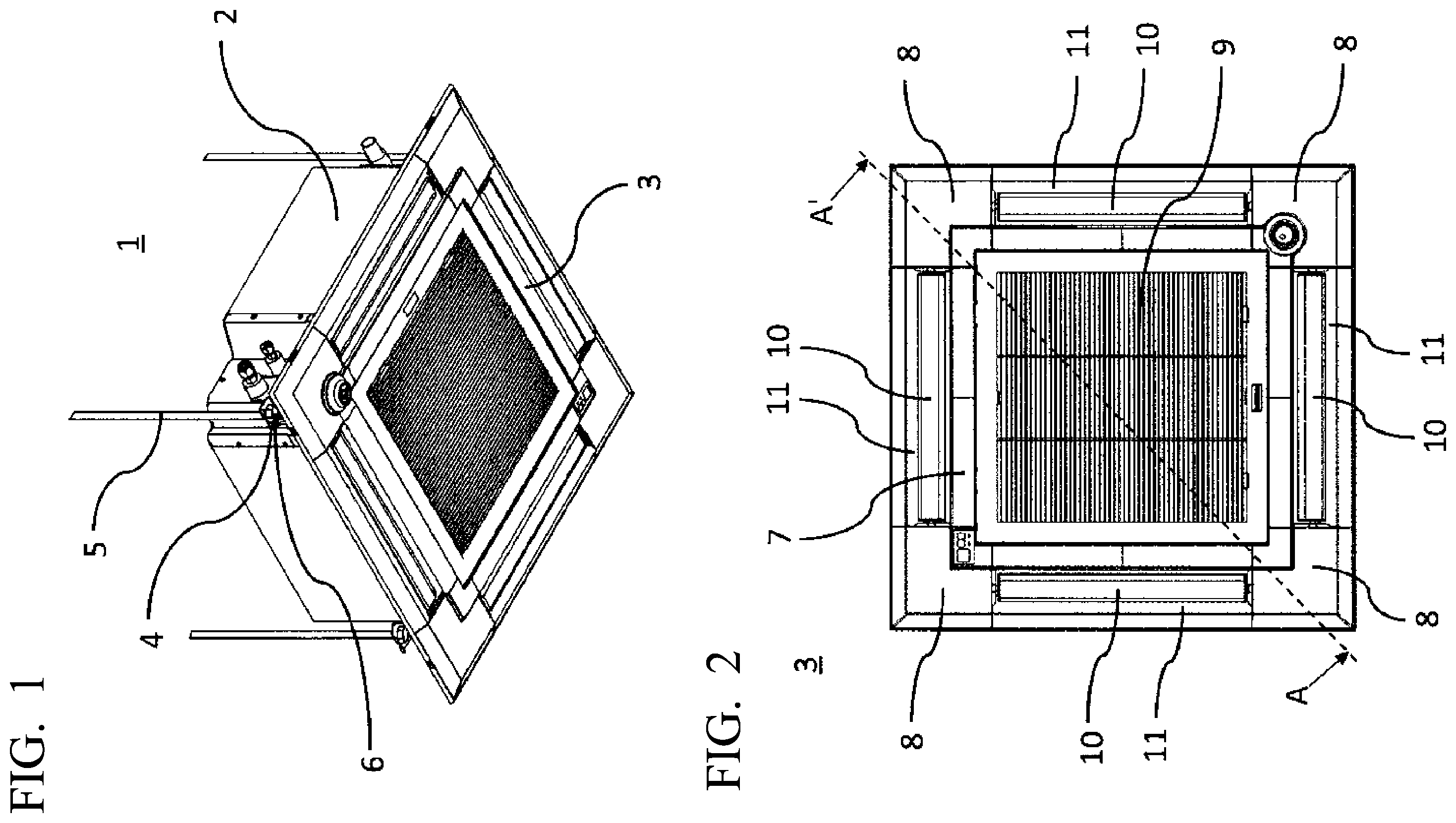 Patent US12541044 — Inspection window for drain pan, and air conditioner — Figure 1