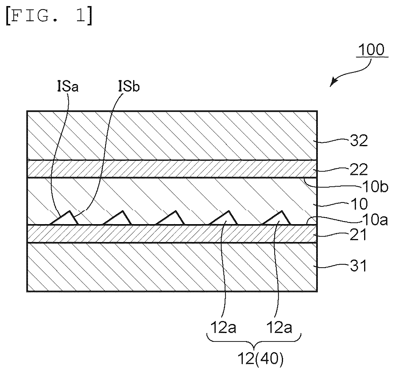 Patent US12541049 — Optical layered body including cover sheets, pressure-sensitive adhesive layers, and light extraction layer — Figure 1