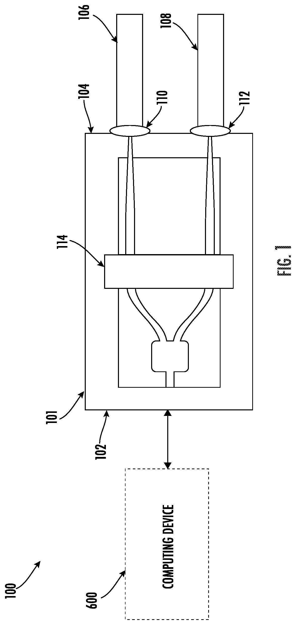 Patent US12541060 — Optical communication devices with selective signal preclusion — Figure 1