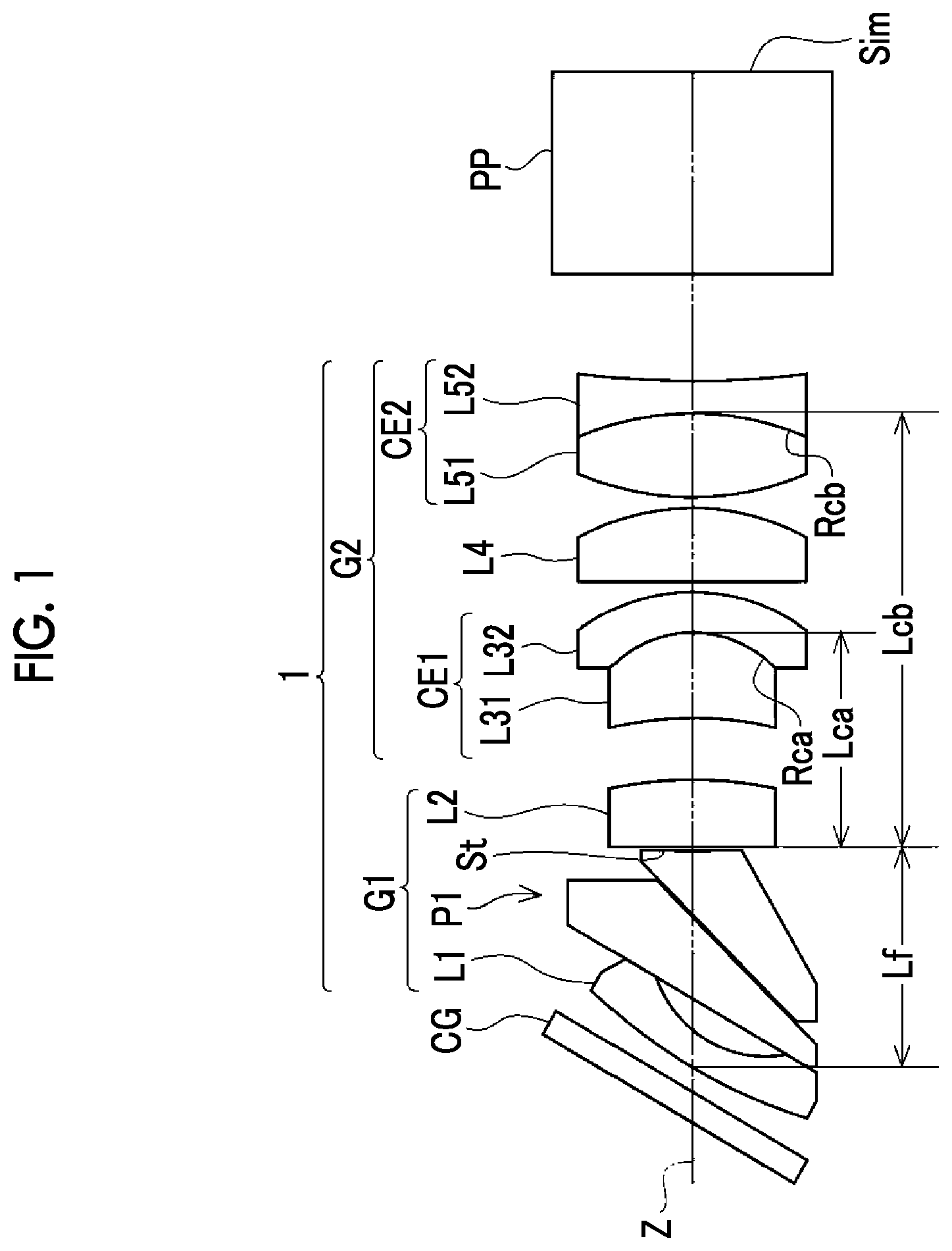 Patent US12541088 — Objective optical system for endoscope and endoscope — Figure 1