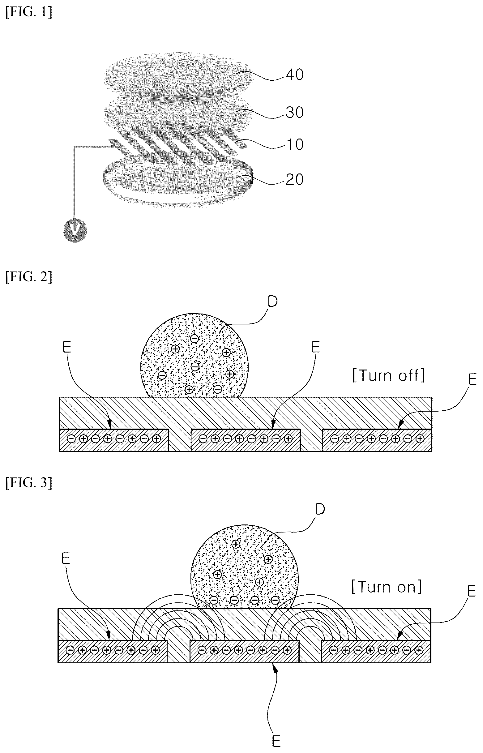 Patent US12541089 — Pattern electrode structure for electro-wetting device — Figure 1