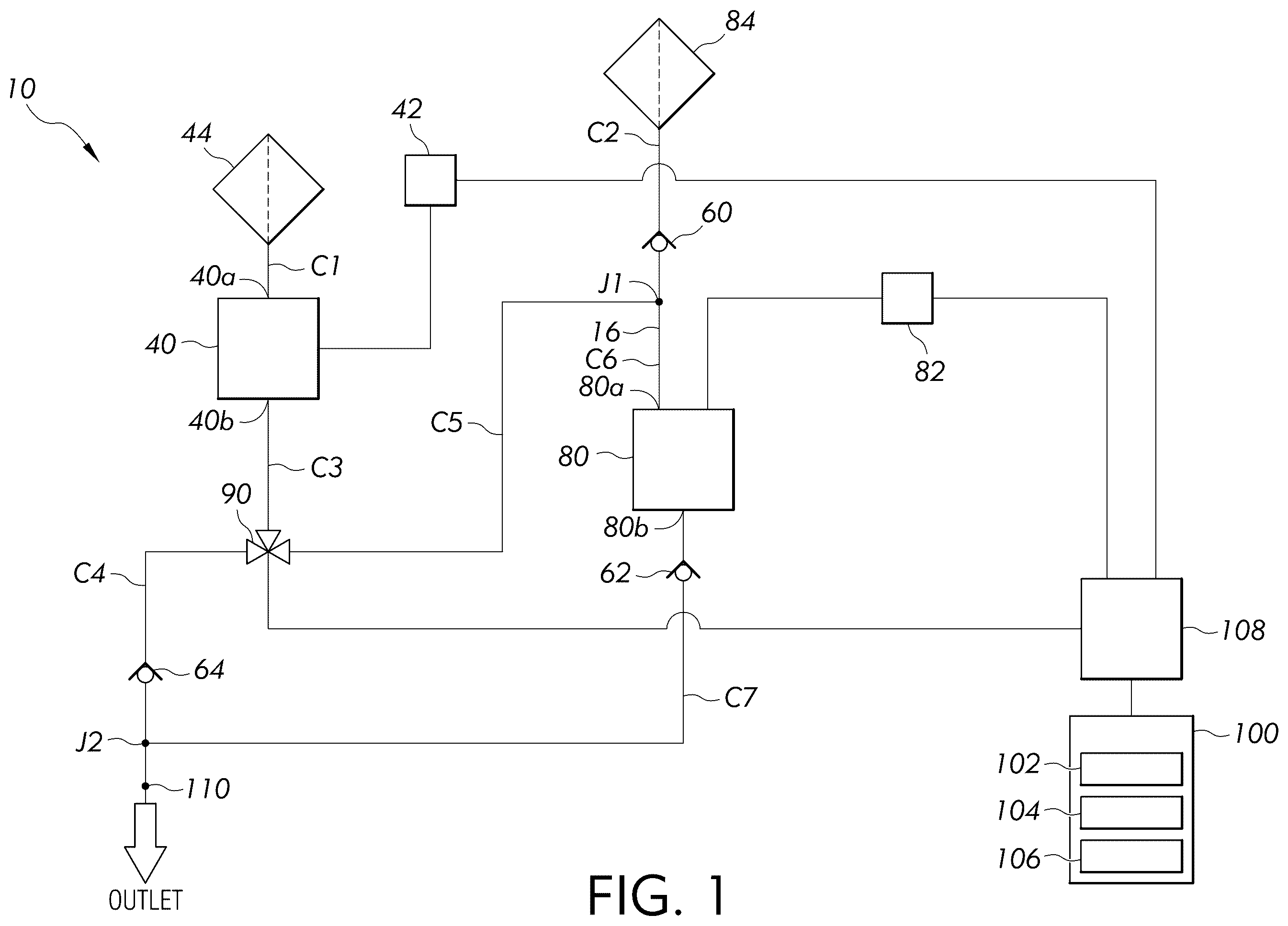 Patent US12541215 — Multi-stage pressurized gas delivery system — Figure 1