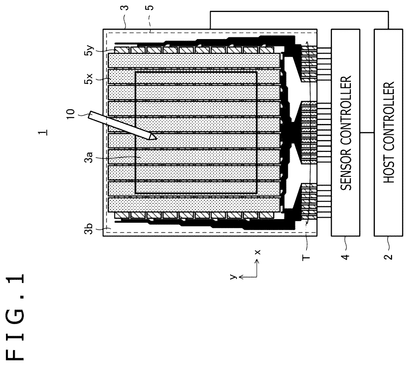 Patent US12541258 — Sensor for detecting pen signal transmitted from pen — Figure 1