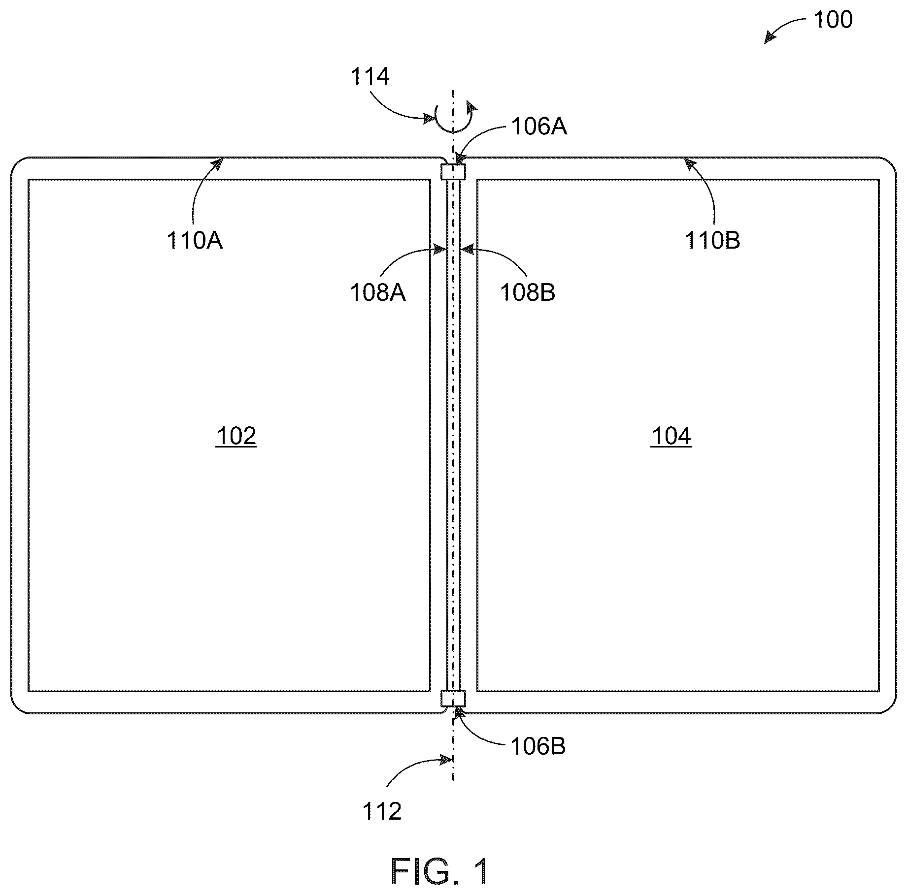 Patent US12541336 — Instruction color book painting for dual-screen devices — Figure 1