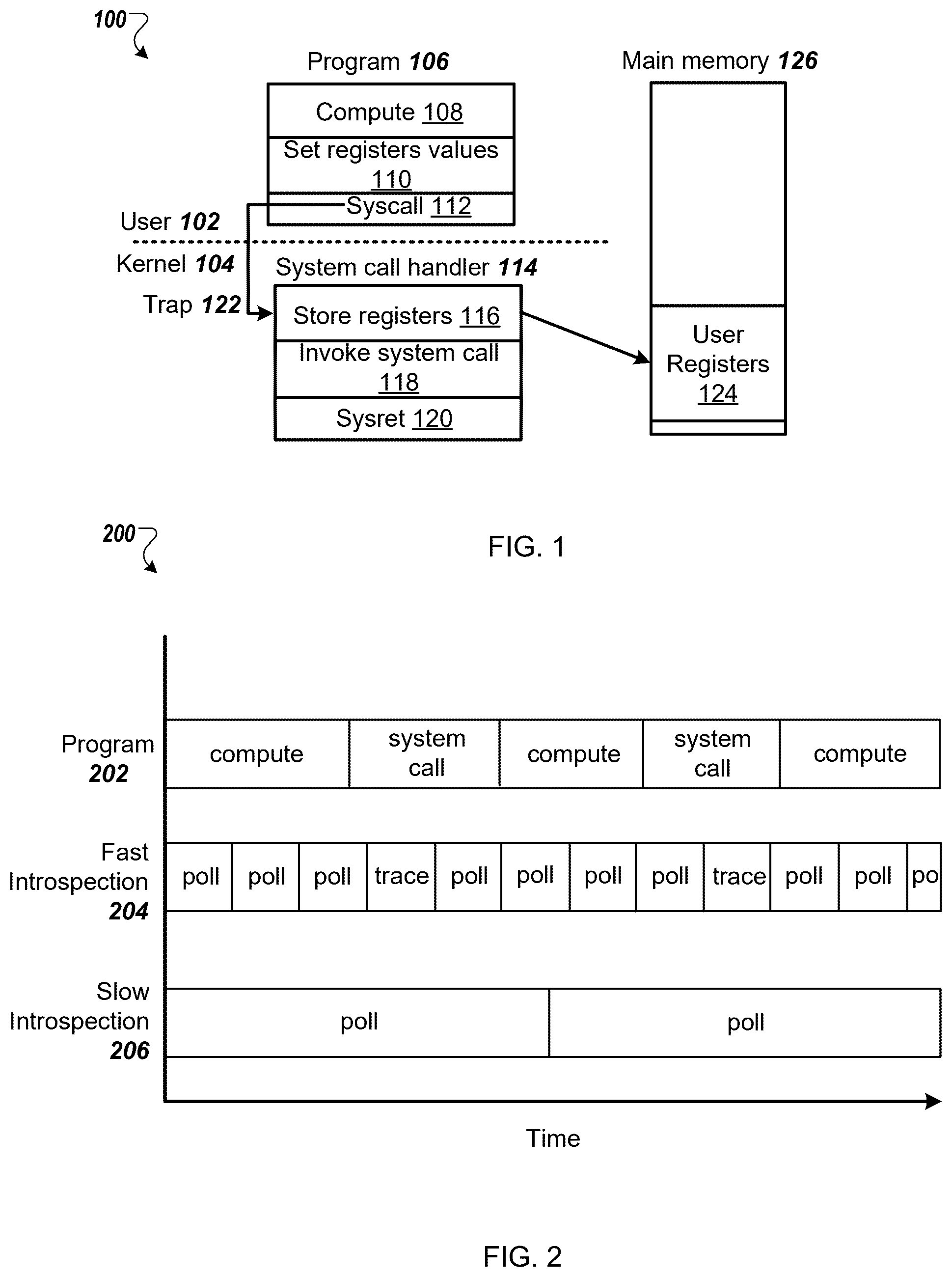 Patent US12541389 — System call trace reconstruction — Figure 1