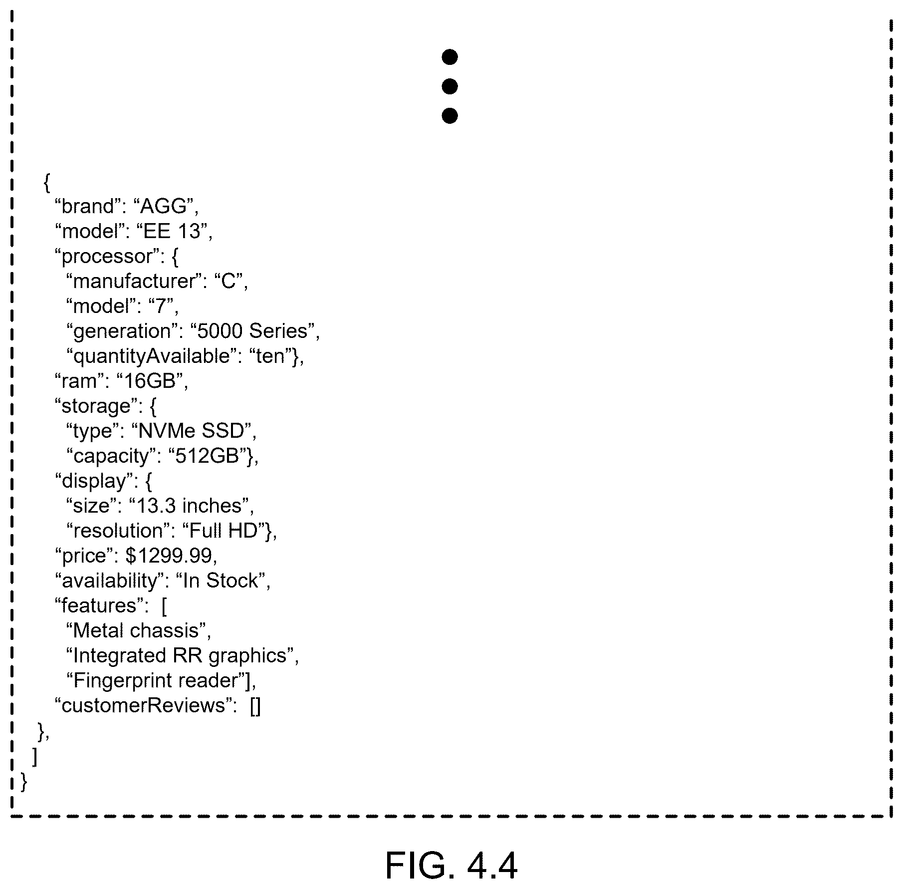 Patent US12541485 Figure 10 – Analysis of javascript object notation (JSON) structures generated through various sources
