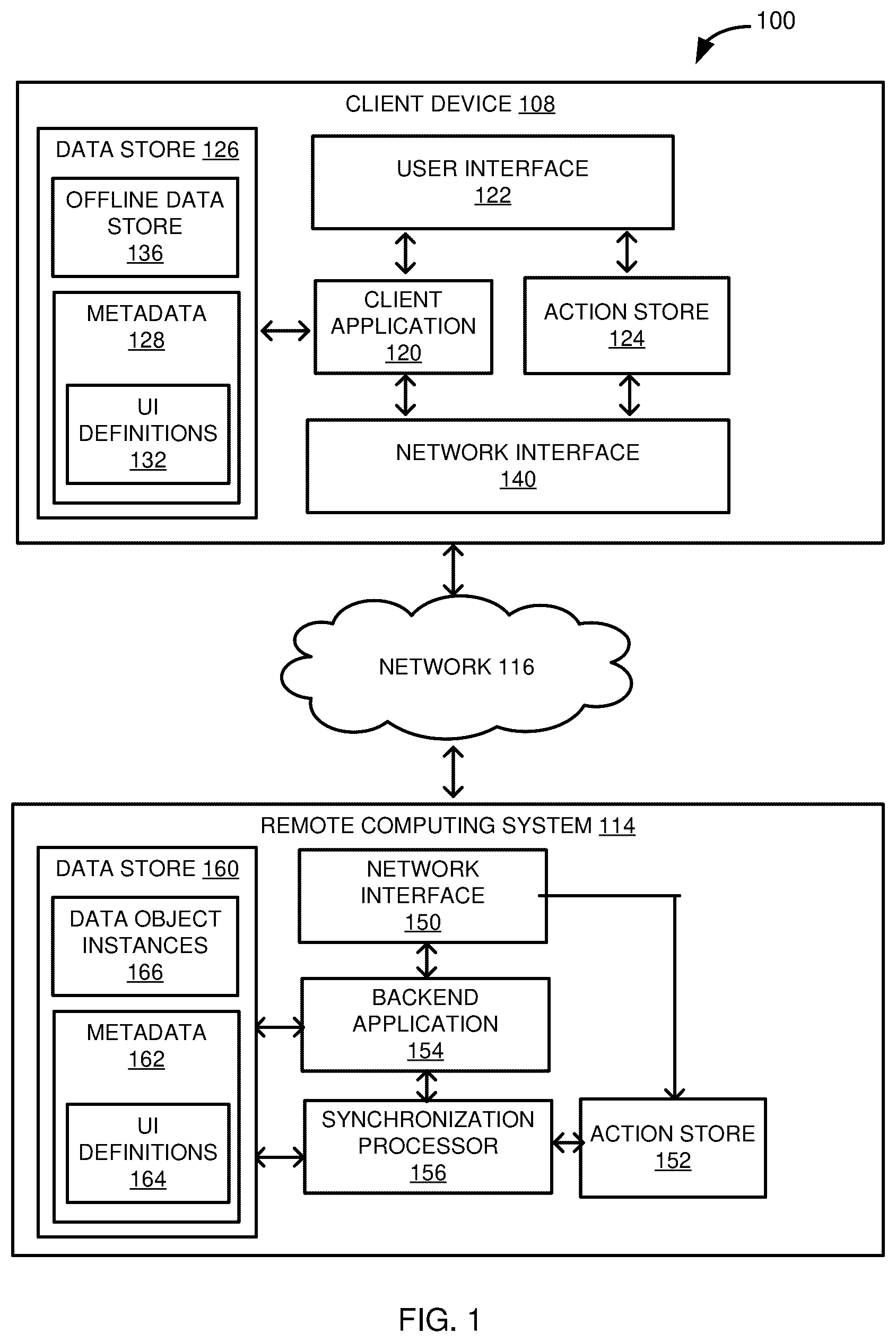Patent US12541533 — Data synchronization error resolution — Figure 1