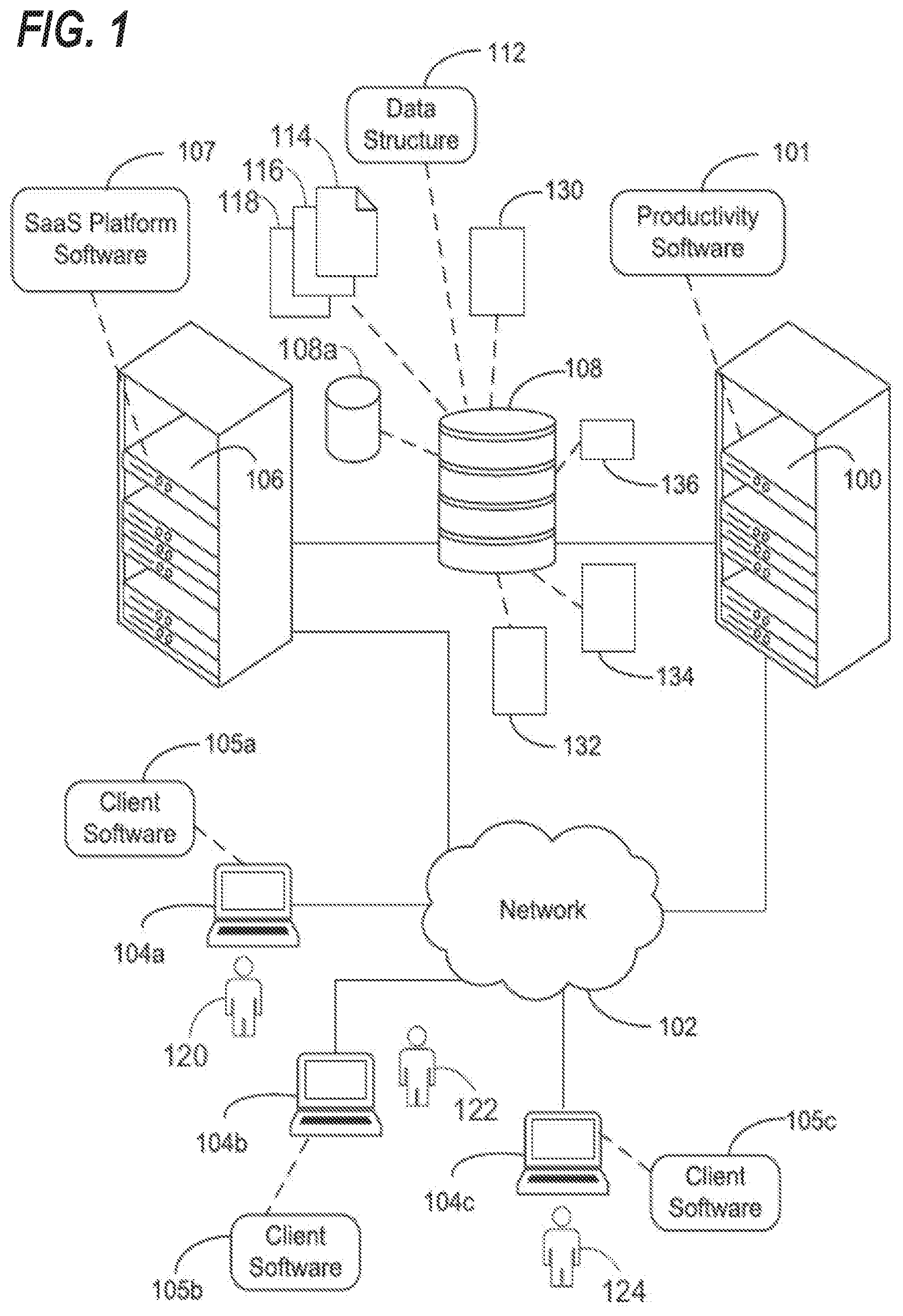 Patent US12541640 — Computing device for multiple cell linking — Figure 1