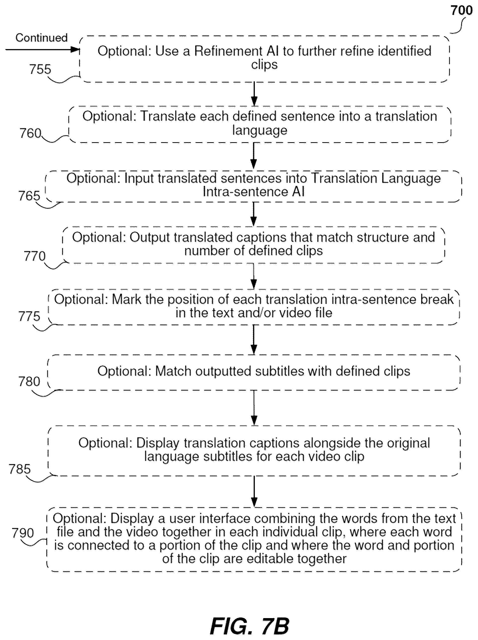 Patent US12541656 Figure 8 – Providing subtitle for video content