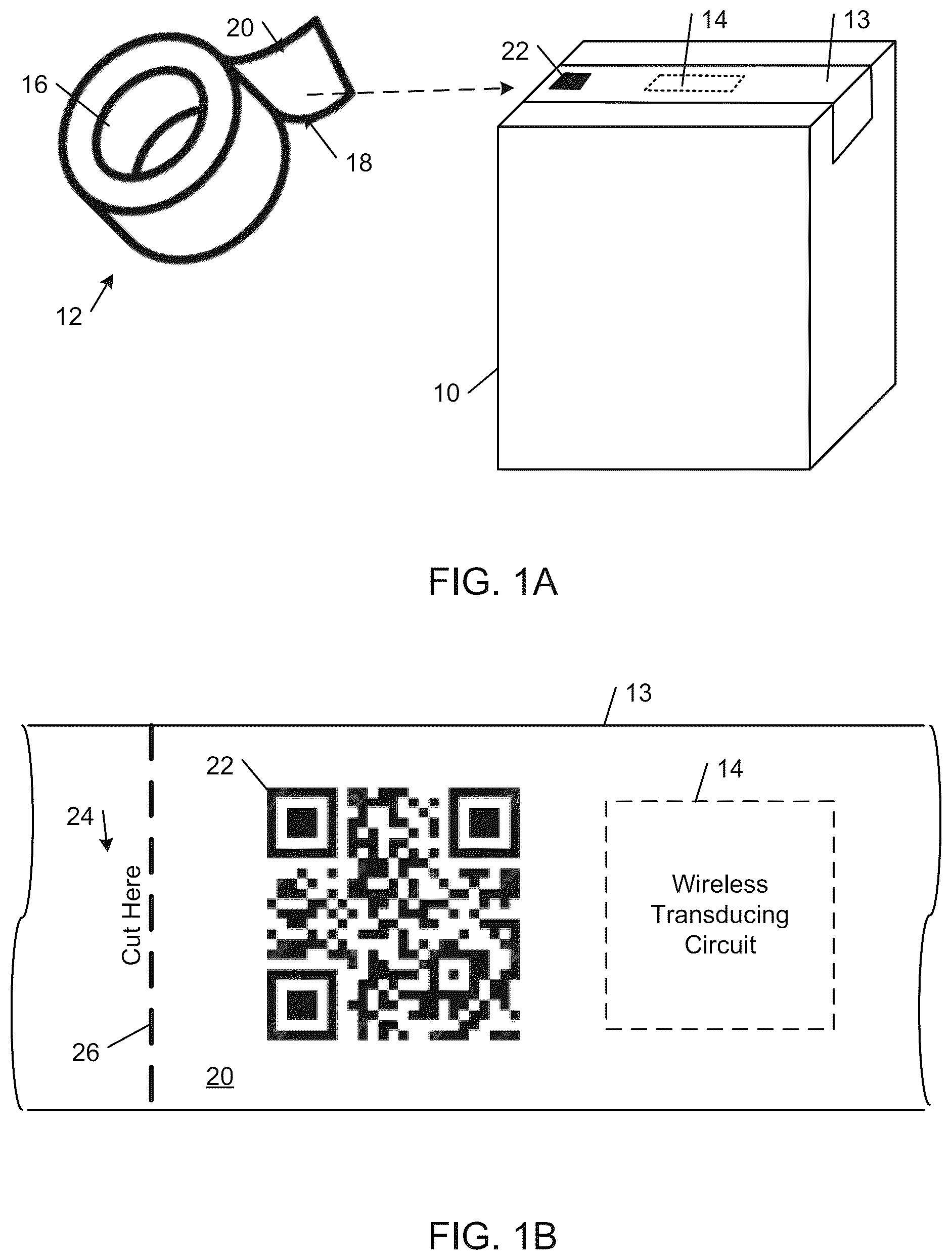 Patent US12541668 Figure 1 – Adhesive tape platform with form factor for improved sensing and external sensor probe