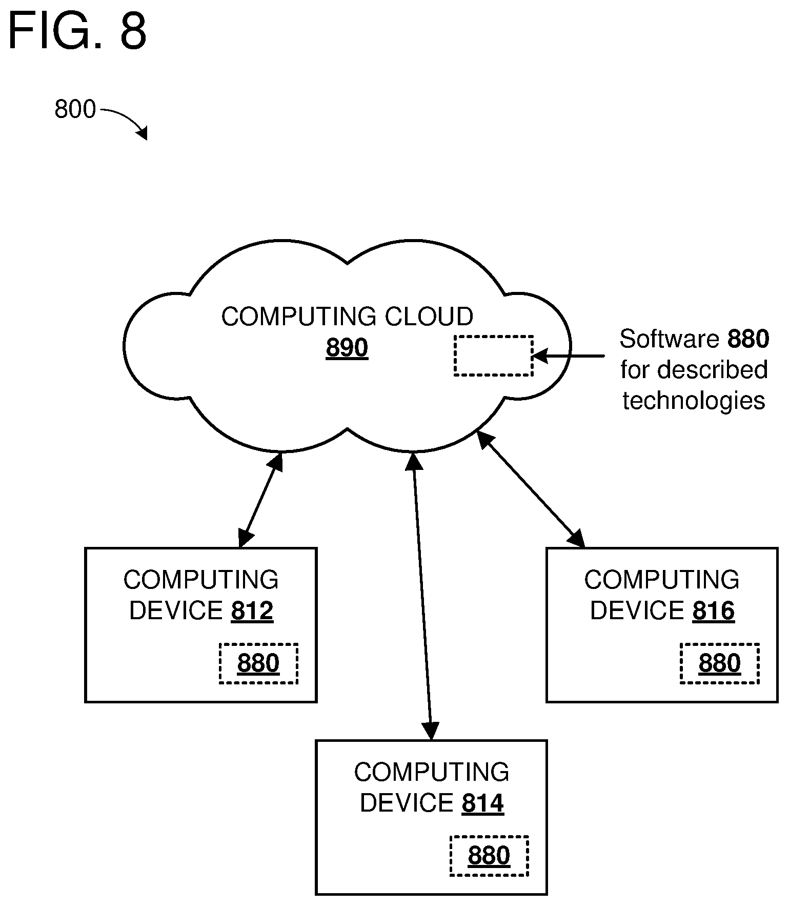 Patent US12541735 Figure 8 – Virtual location-aware reporting in metaverse systems