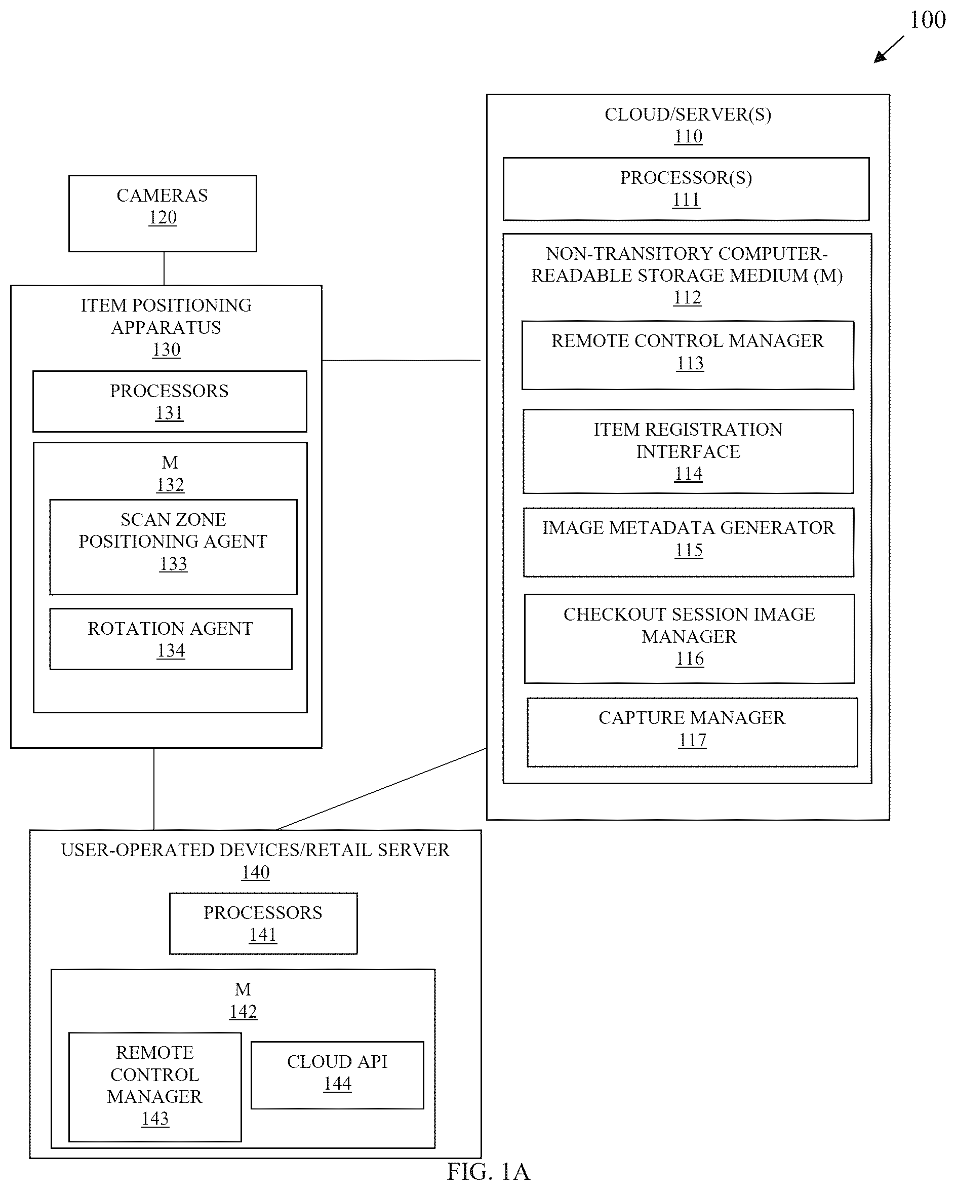 Patent US12541752 — Apparatus and techniques of image collection for vision checkout — Figure 1