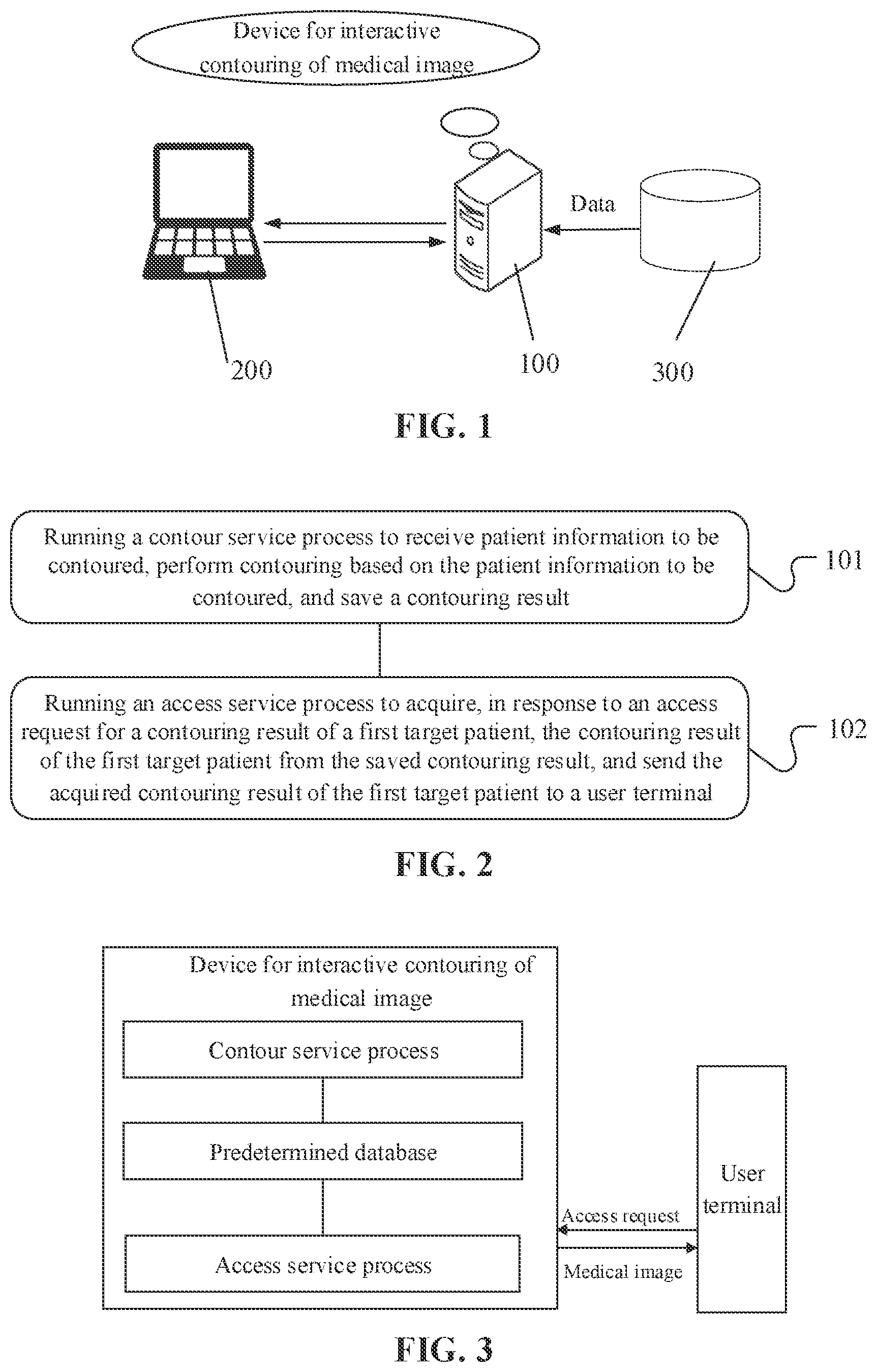Patent US12541855 — Method, device and system for interactive contouring of medical image, and storage medium — Figure 1
