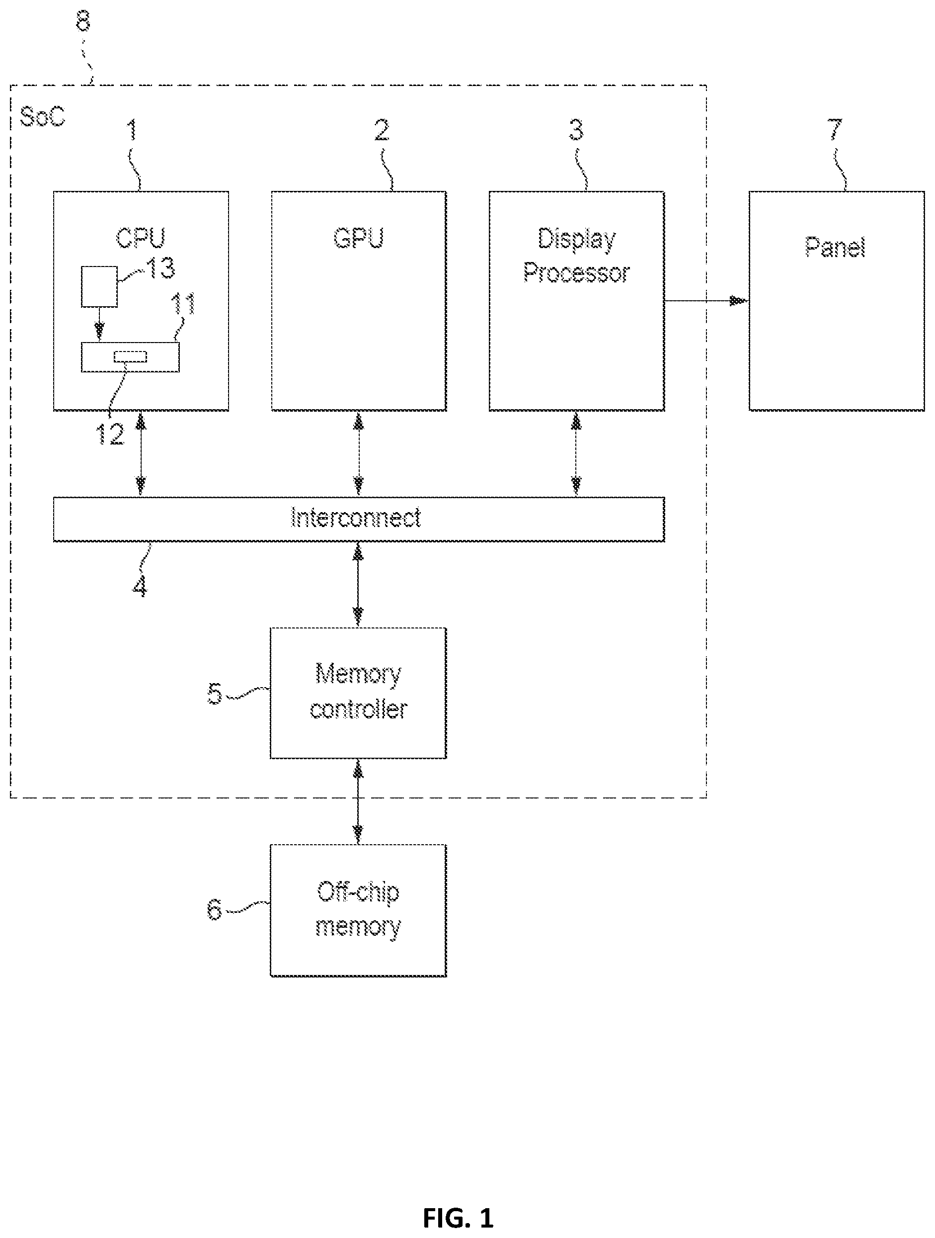 Patent US12541910 Figure 1 – Graphics processor for rendering images using ray tracing