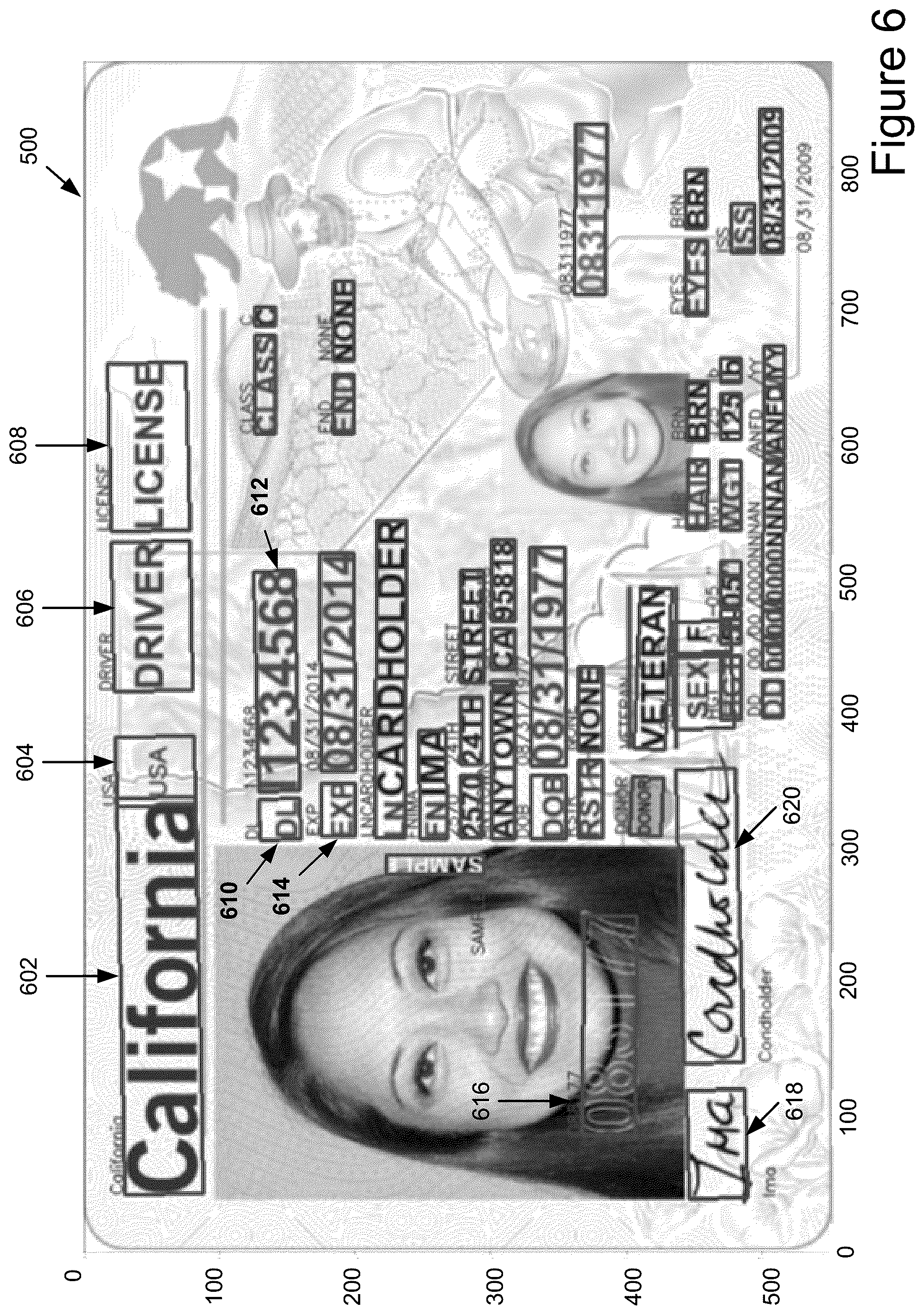 Patent US12541985 Figure 6 – Document image blur assessment