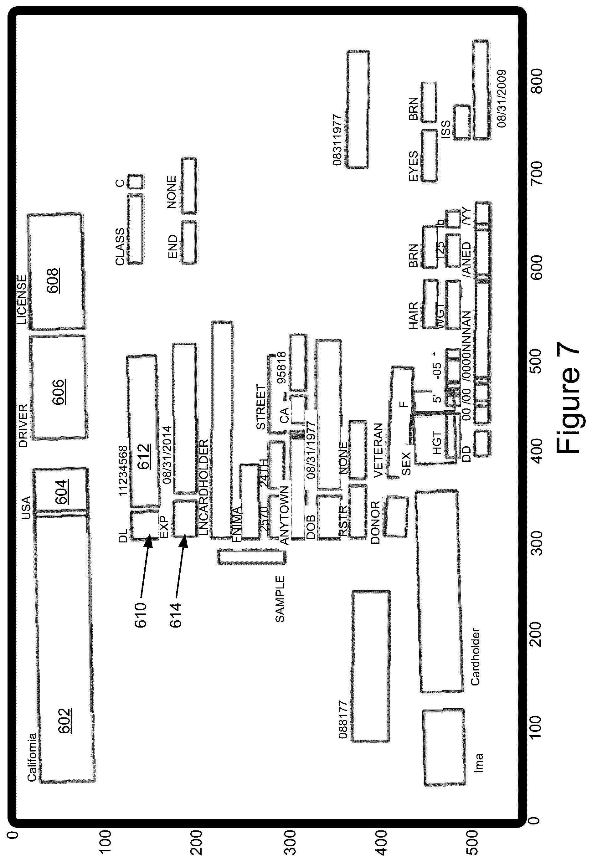 Patent US12541985 Figure 7 – Document image blur assessment