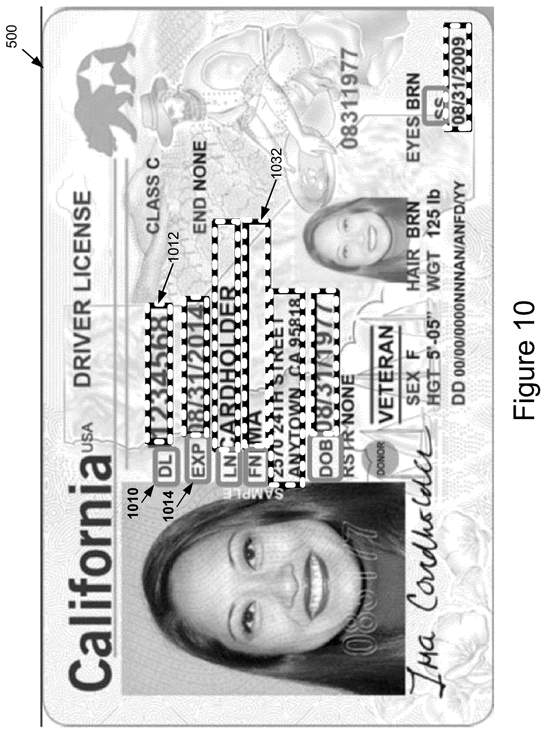 Patent US12541985 Figure 10 – Document image blur assessment
