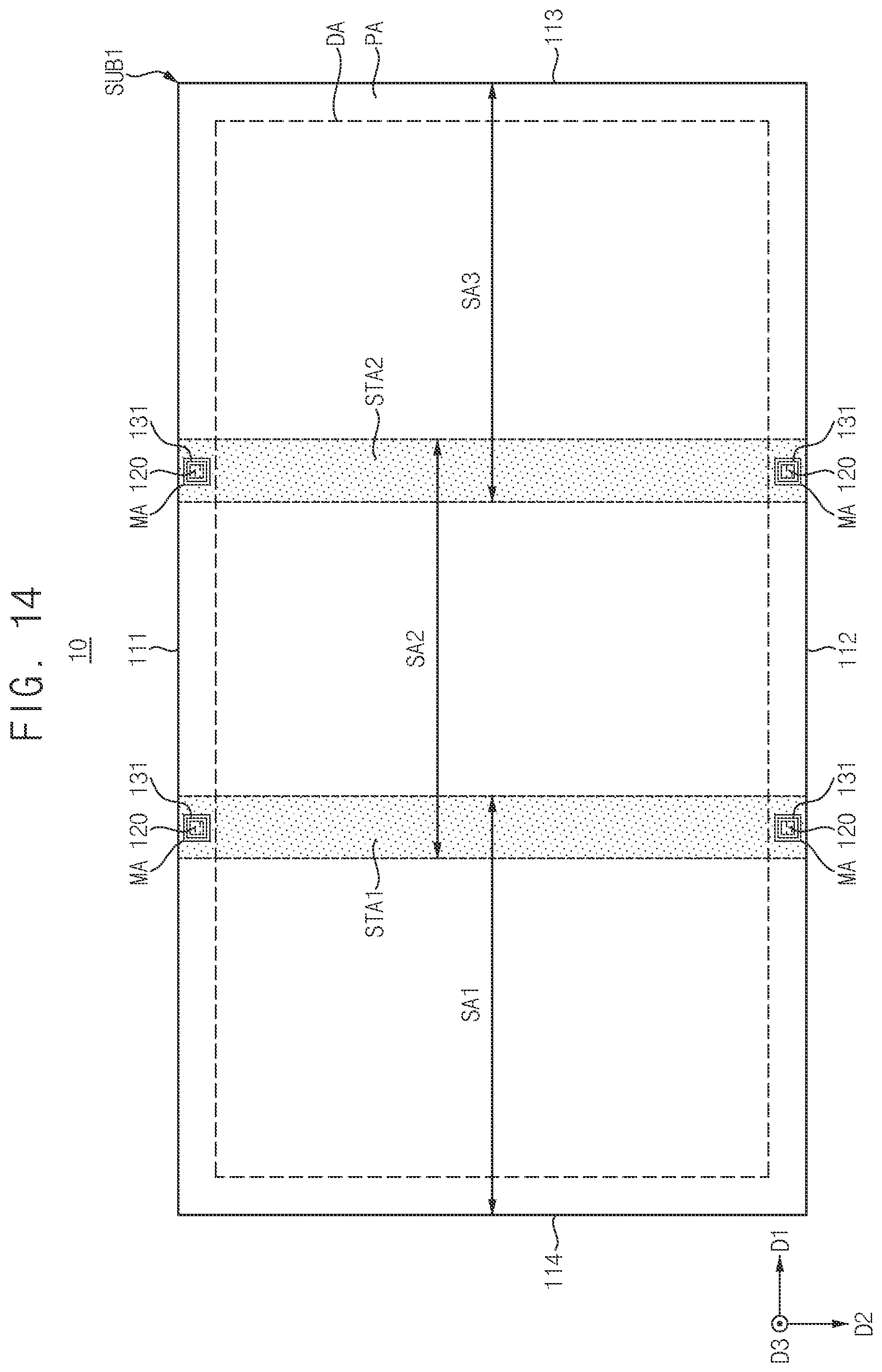 Patent US12547078 Figure 14 – Exposure mask and method of manufacturing display device using the same