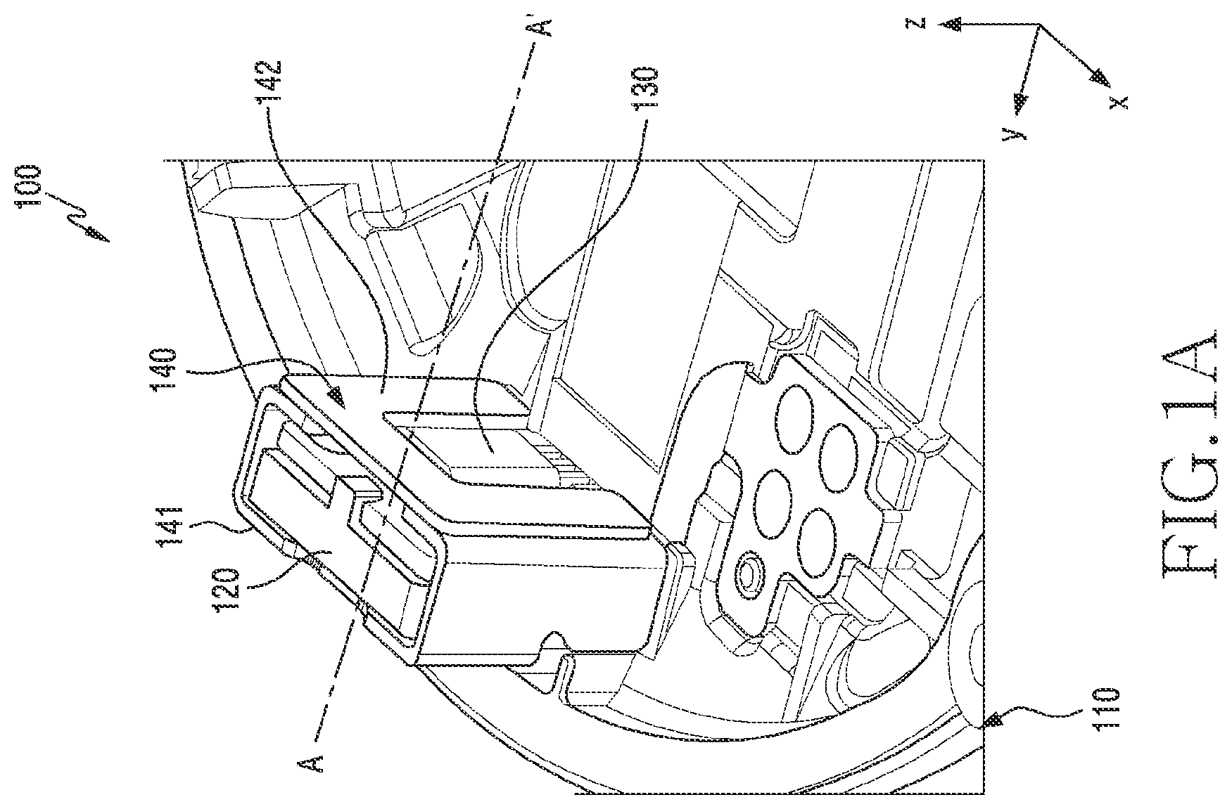 Patent US12547215 Figure 1 – Electronic device including fixing member