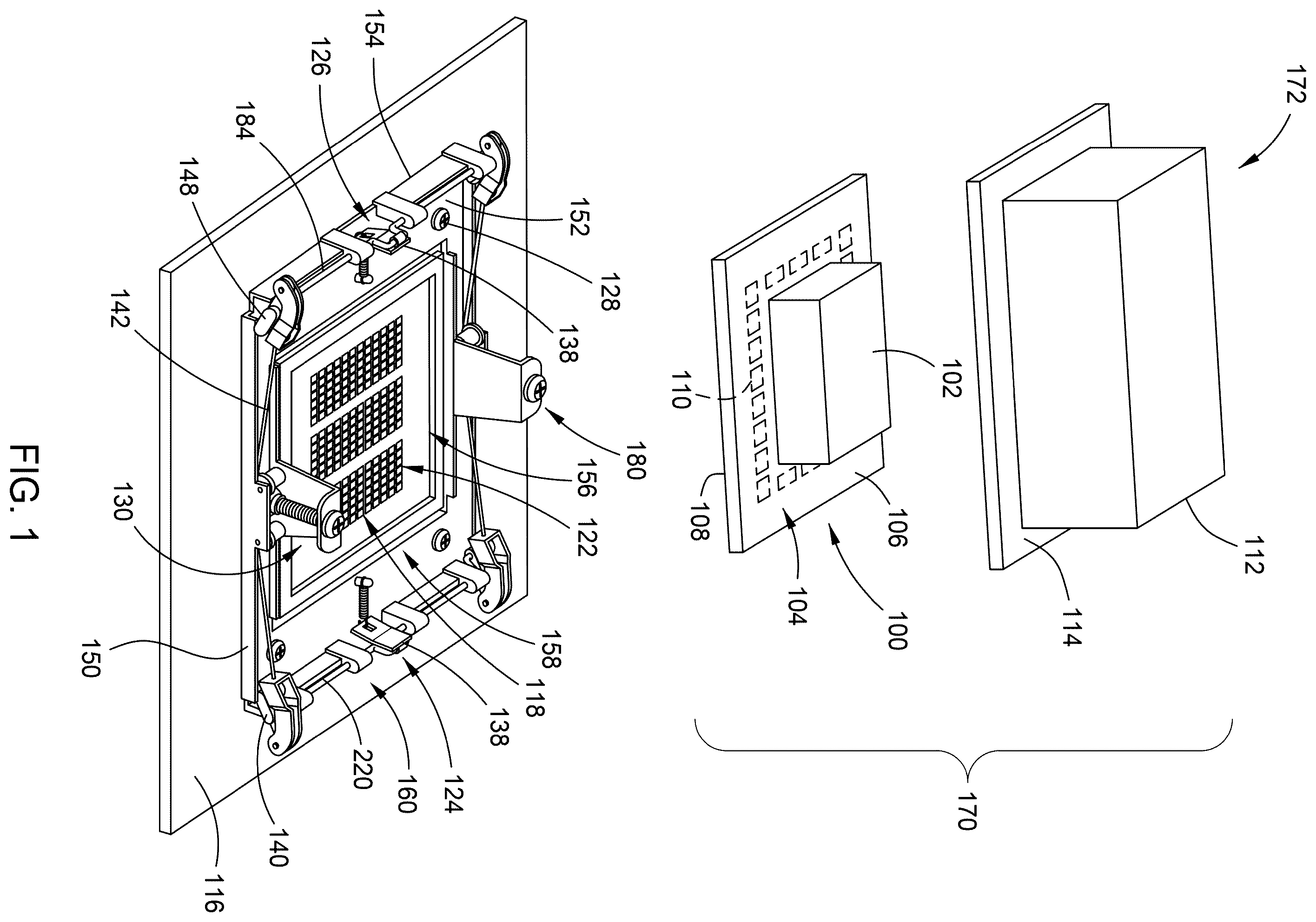 Patent US12547224 — Load frame with load balanced clamp and electronic device having the same — Figure 1
