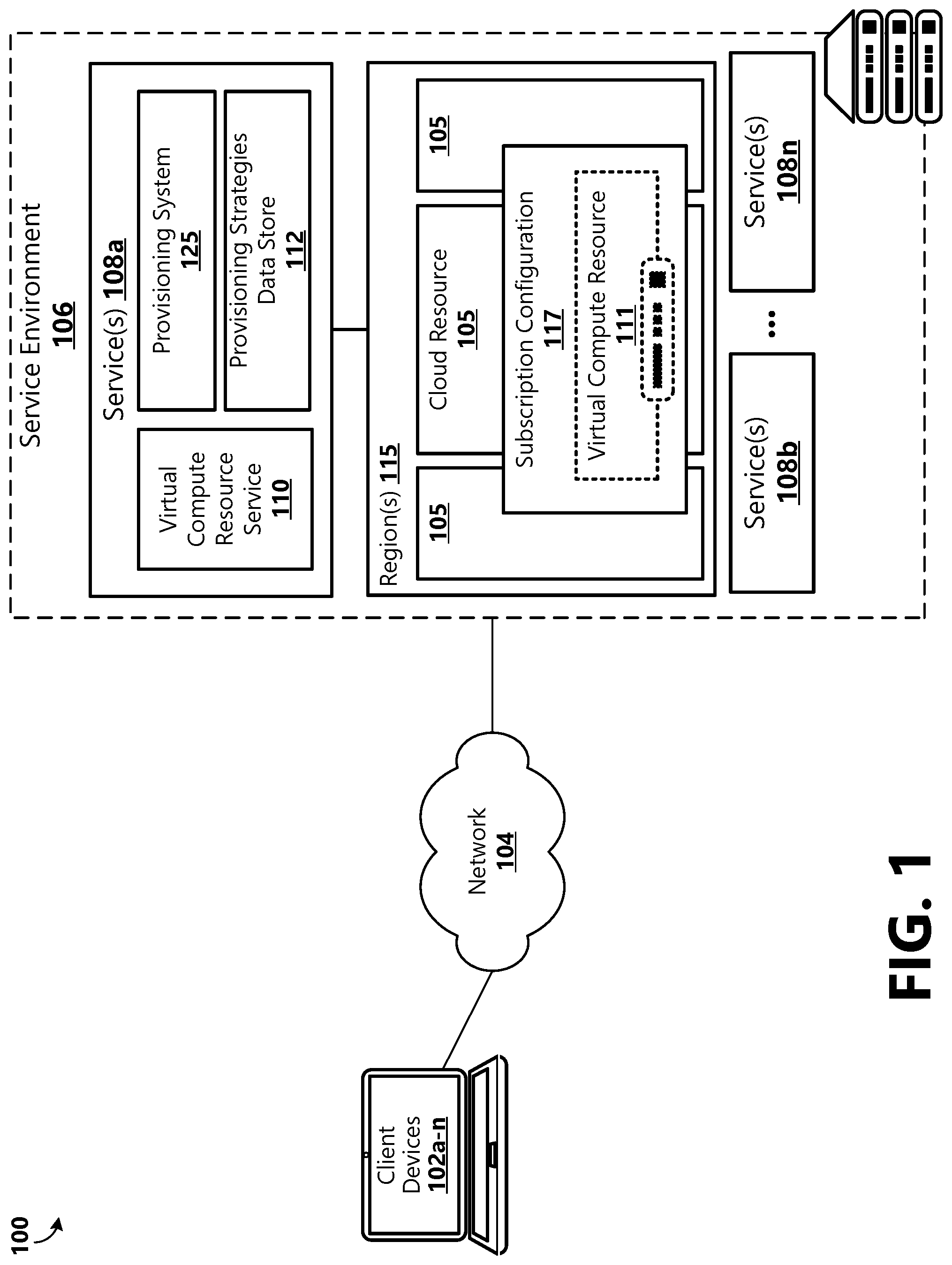 Patent US12547473 — Flexible system design pattern for distributed system — Figure 1