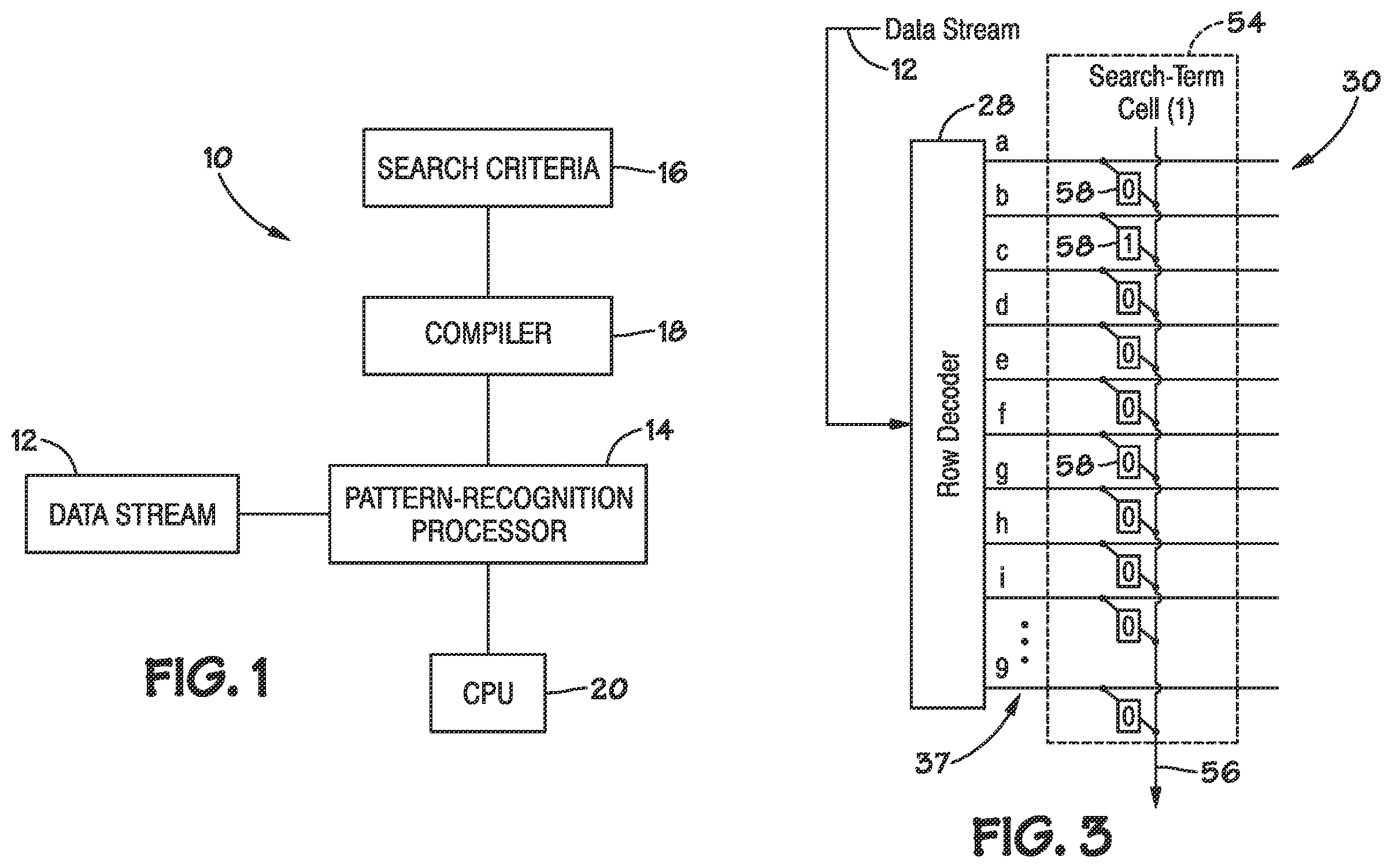 Patent US12547580 Figure 1 – Multi-level hierarchical routing matrices for pattern-recognition processors