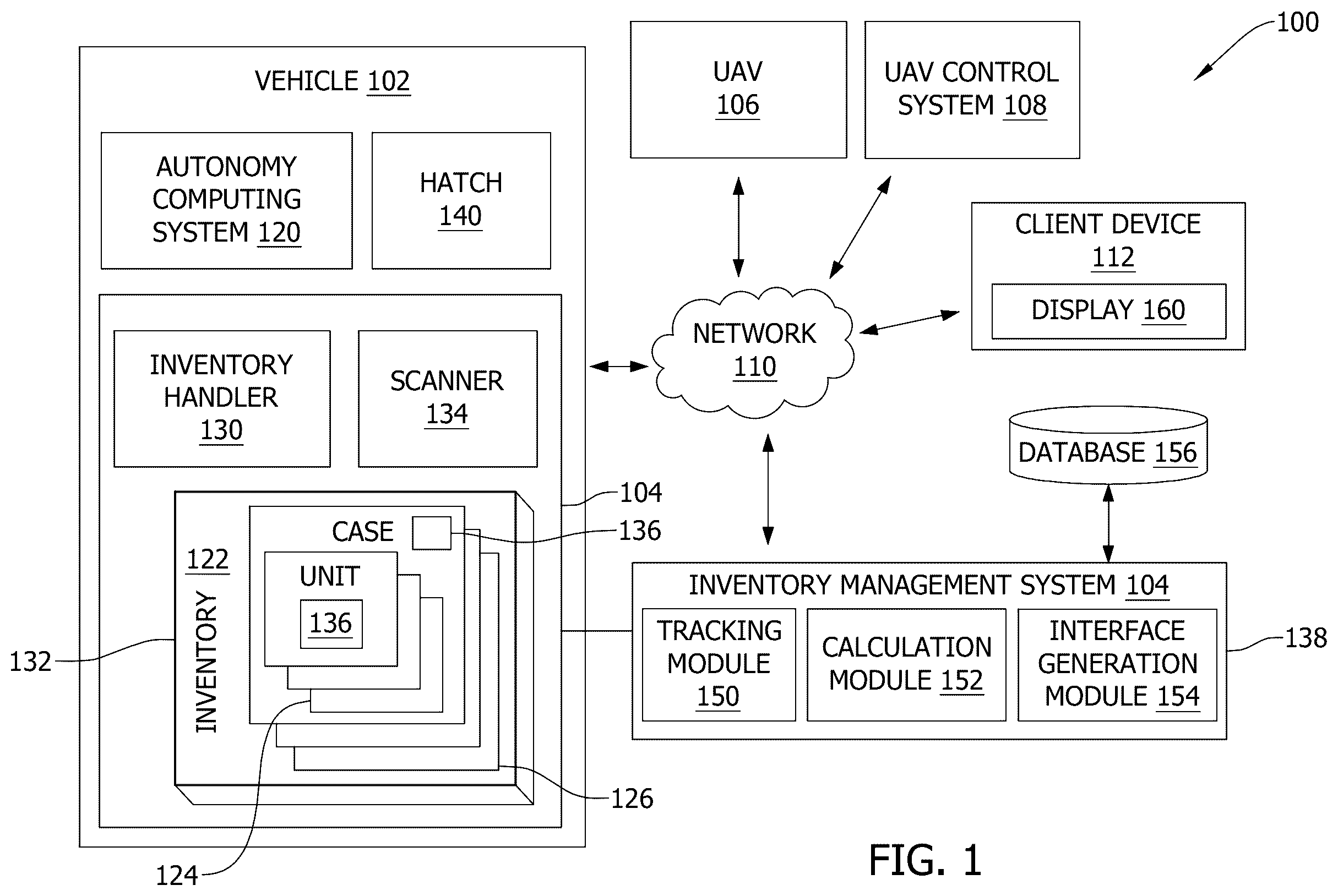 Patent US12547966 Figure 1 – Dynamic purchase interface for real-time middle-mile purchase and delivery