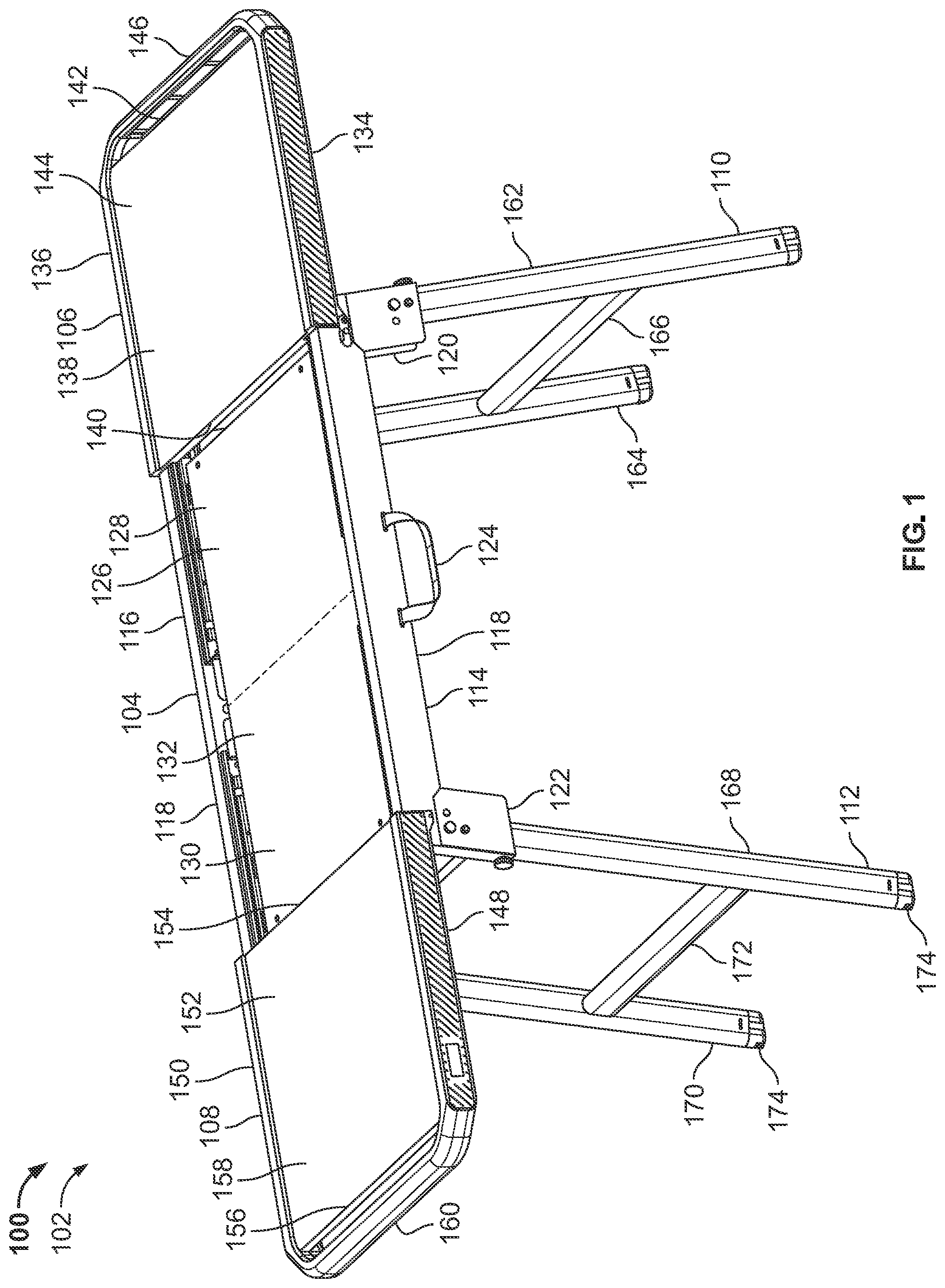 Patent US12551009 — Portable stands for portable grills — Figure 1
