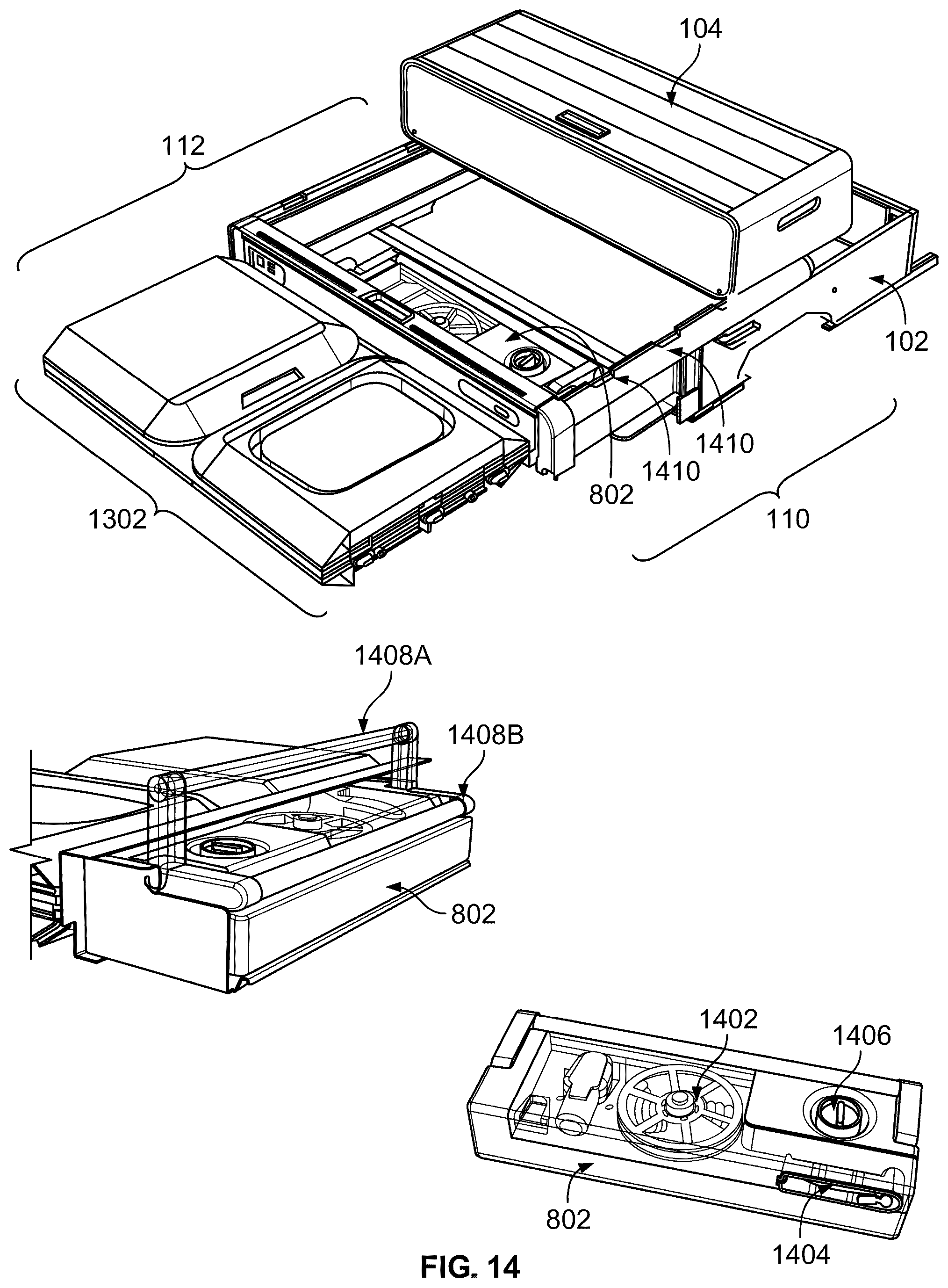 Patent US12551012 Figure 14 – Modular kitchen mounting apparatus