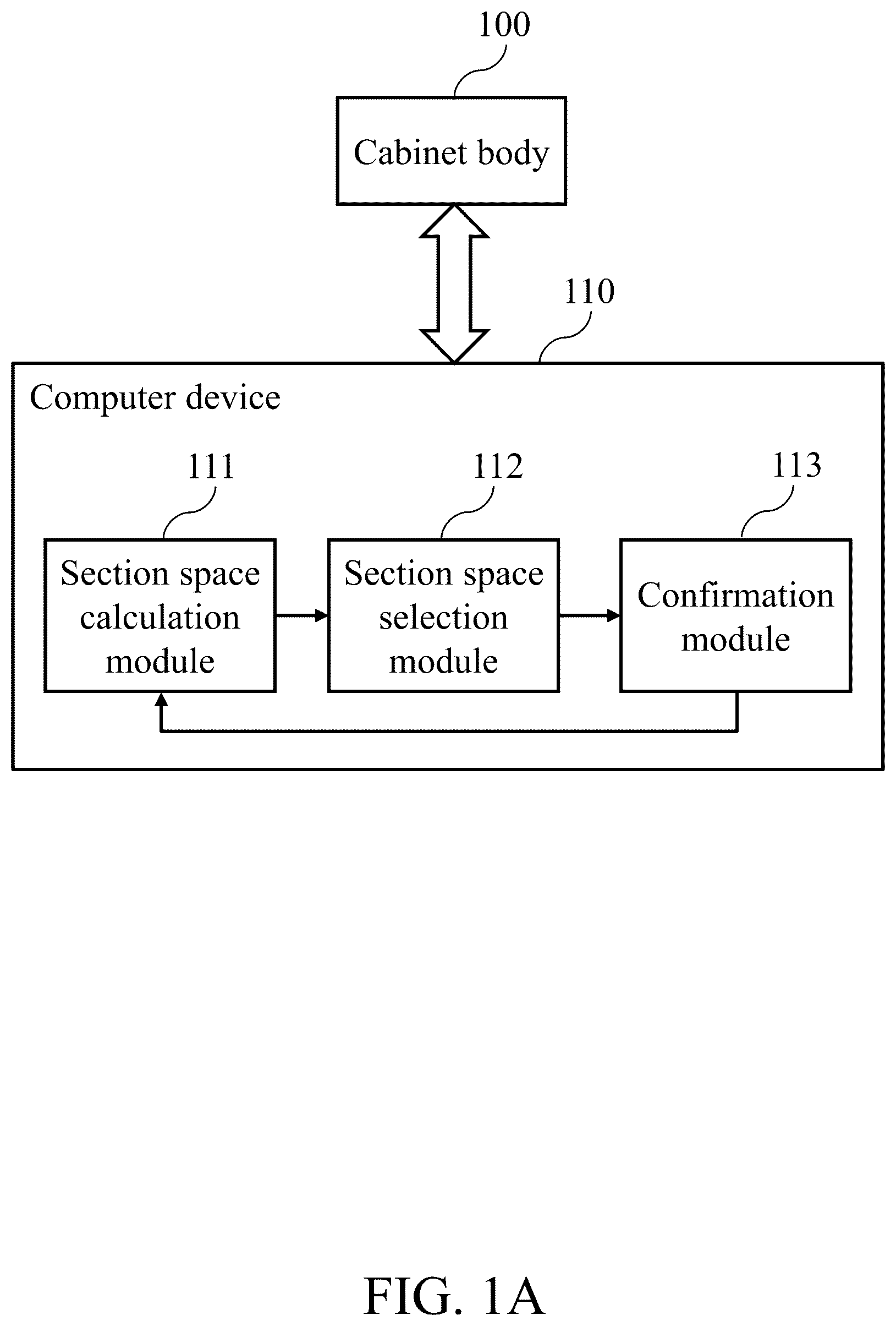 Patent US12551013 Figure 1 – Locker system capable of dynamically generating storage space based on object volume and an operation method thereof