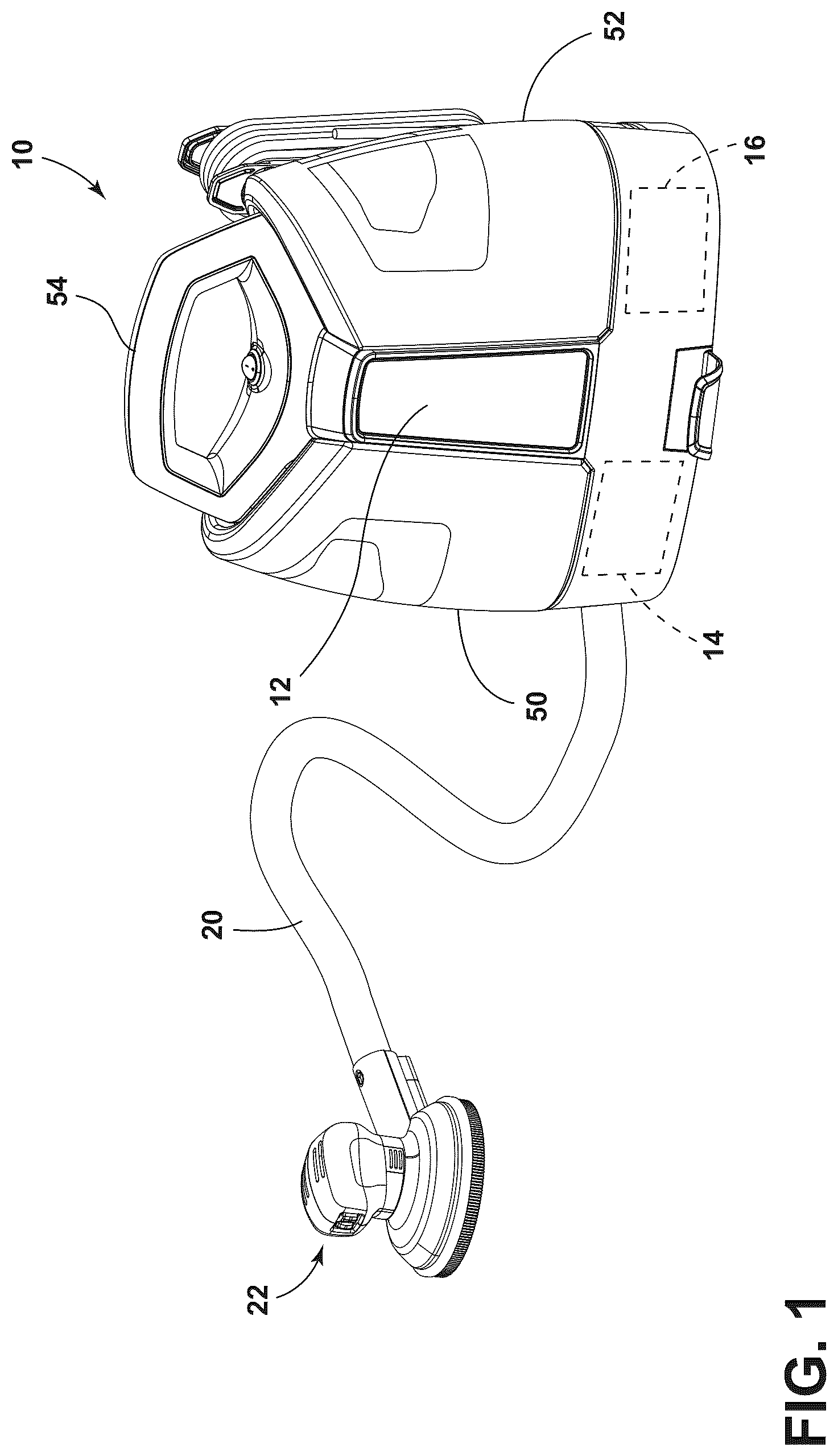 Patent US12551076 Figure 1 – Cleaning apparatus rotary scrubbing tool
