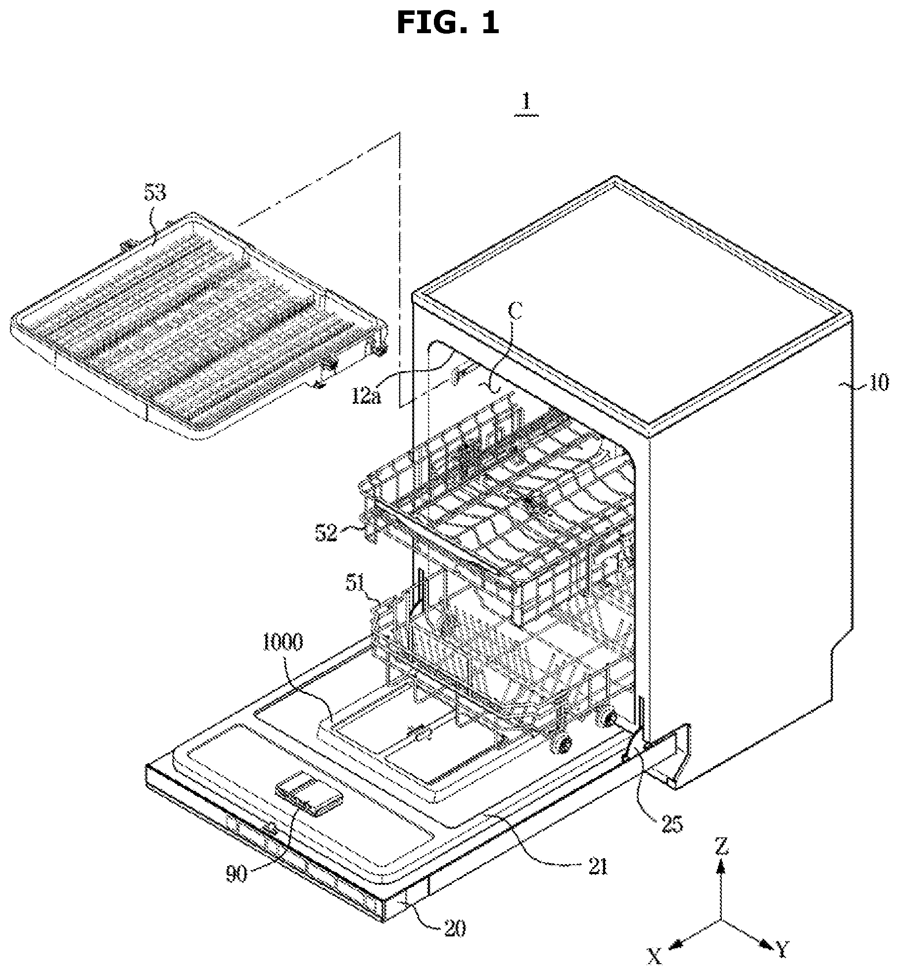 Patent US12551085 — Dishwasher — Figure 1