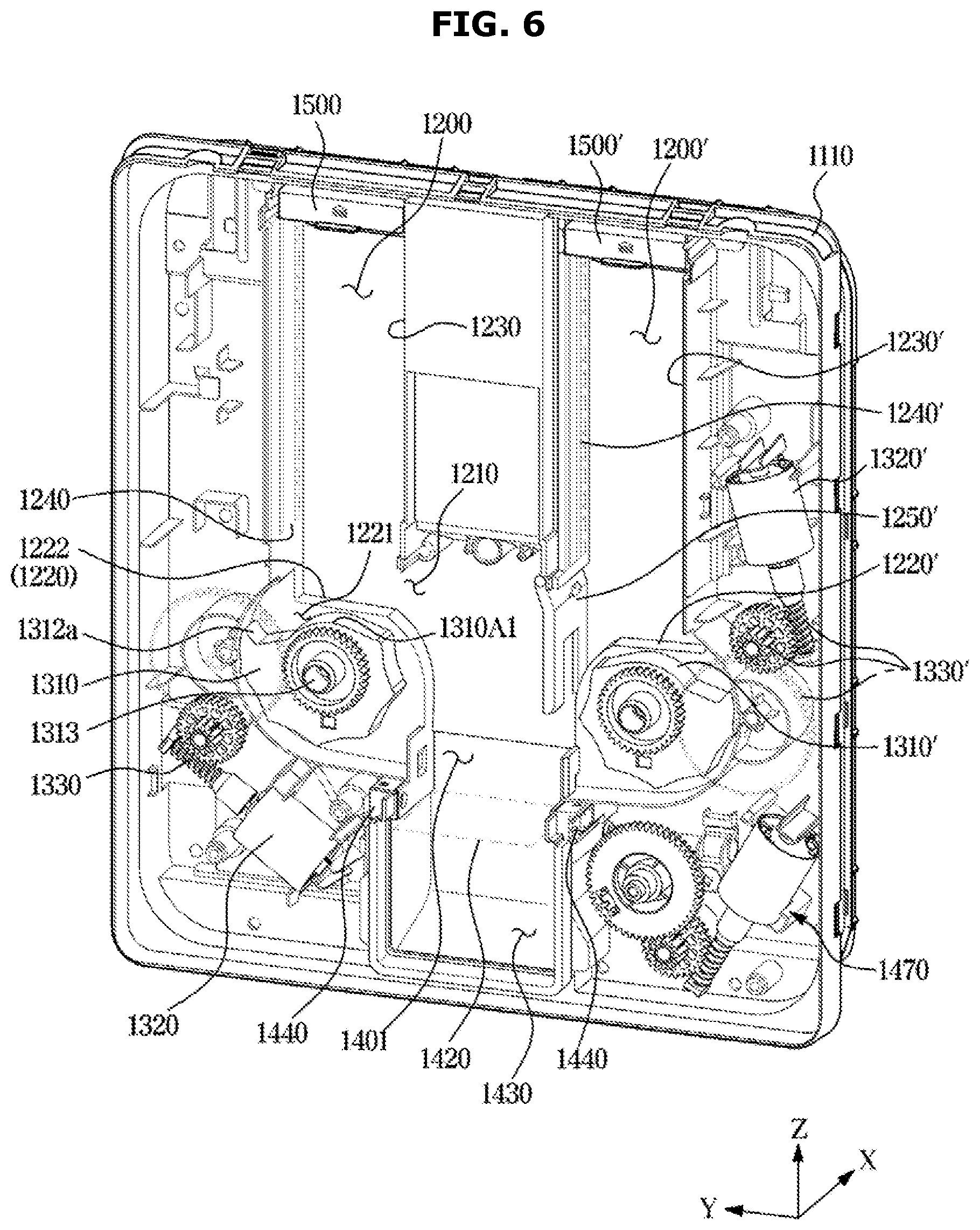 Patent US12551085 Figure 6 – Dishwasher