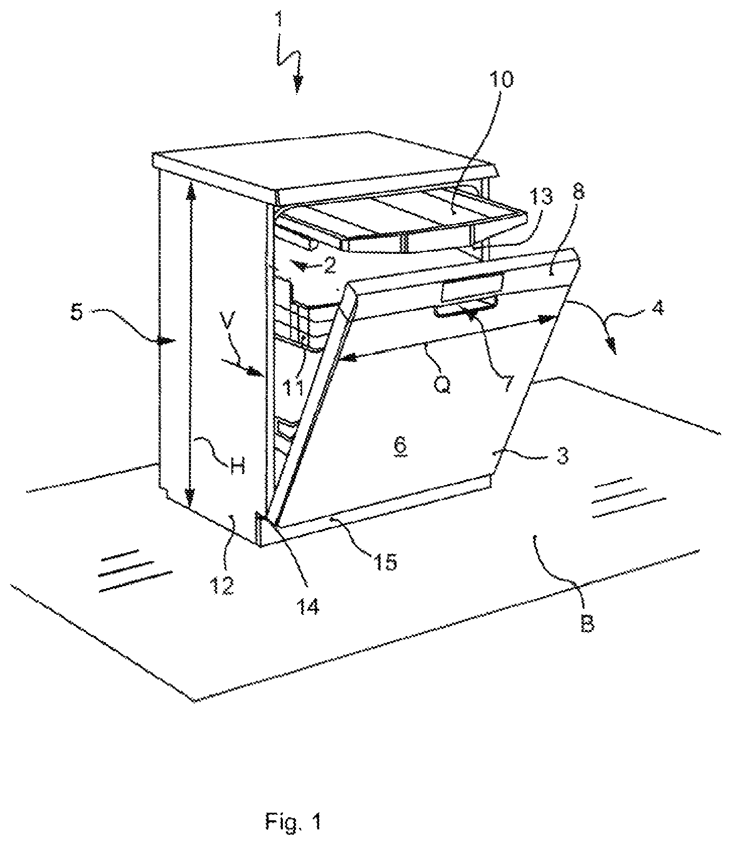 Patent US12551088 — Household dishwasher having at least one air outlet — Figure 1