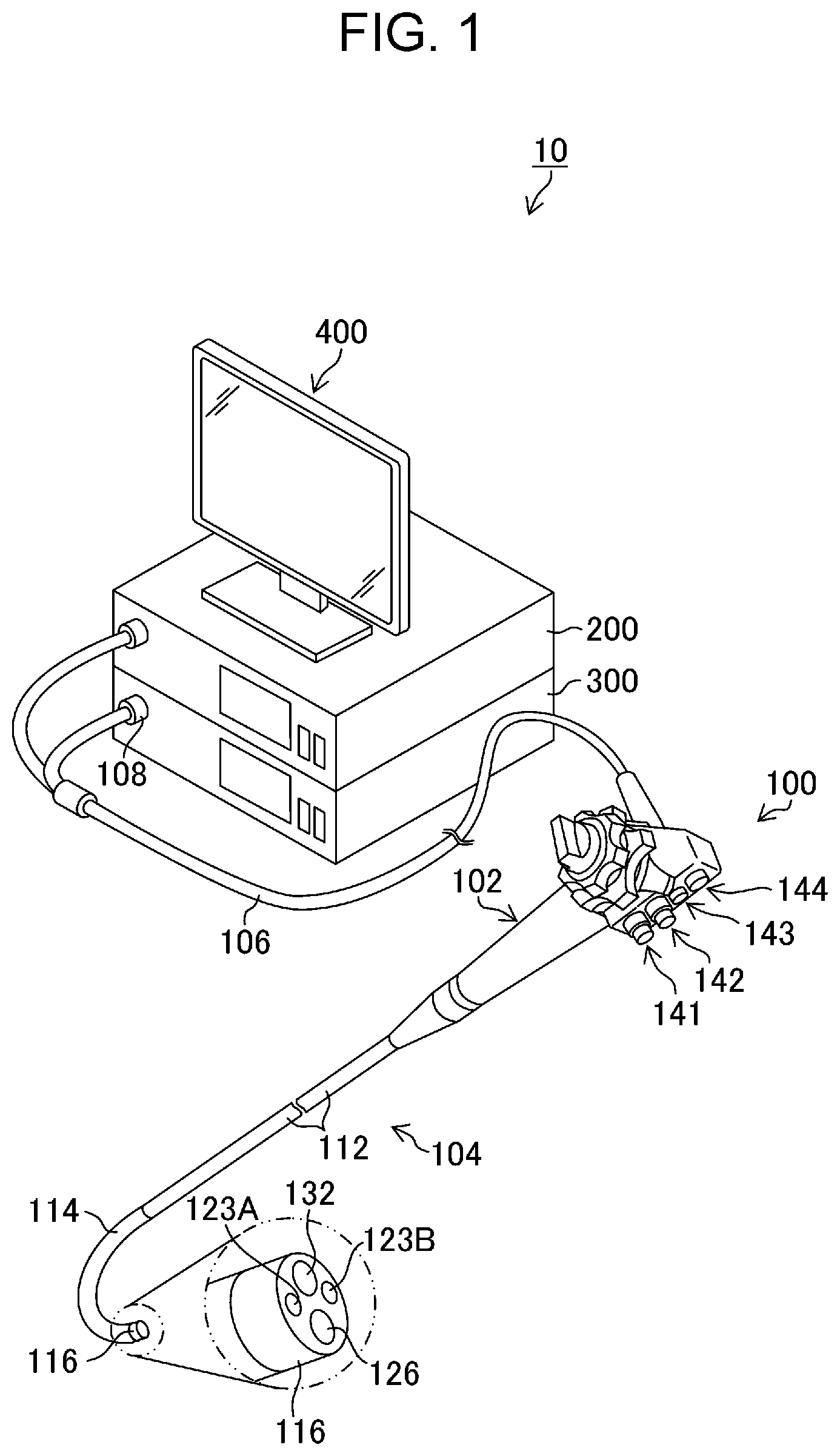 Patent US12551089 — Medical image processing apparatus, endoscope system, medical image processing method, and medical image processing program for switching between detection processes — Figure 1