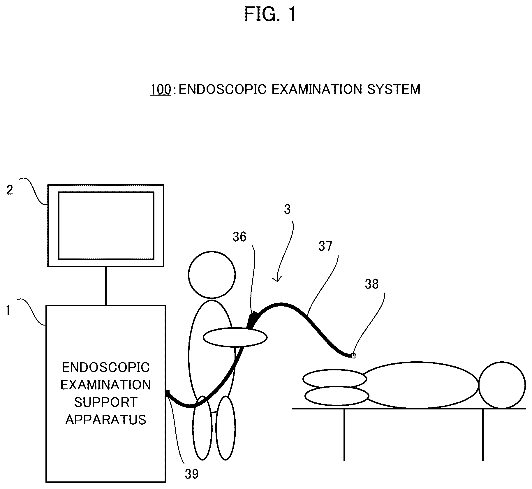 Patent US12551090 — Endoscopic examination support apparatus, endoscopic examination support method, and recording medium — Figure 1