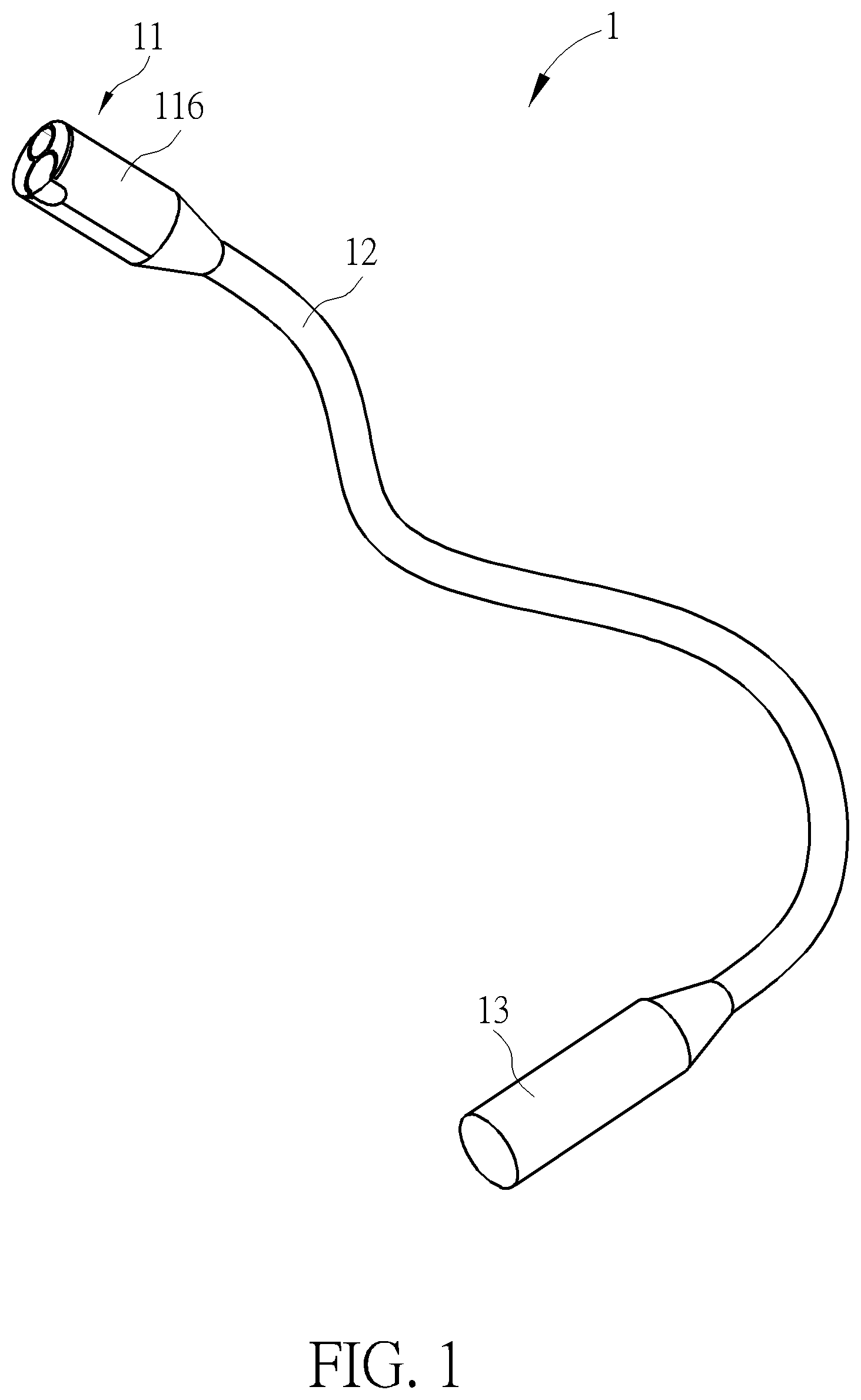 Patent US12551094 — Endoscopic image capturing assembly and endoscopic device therewith — Figure 1