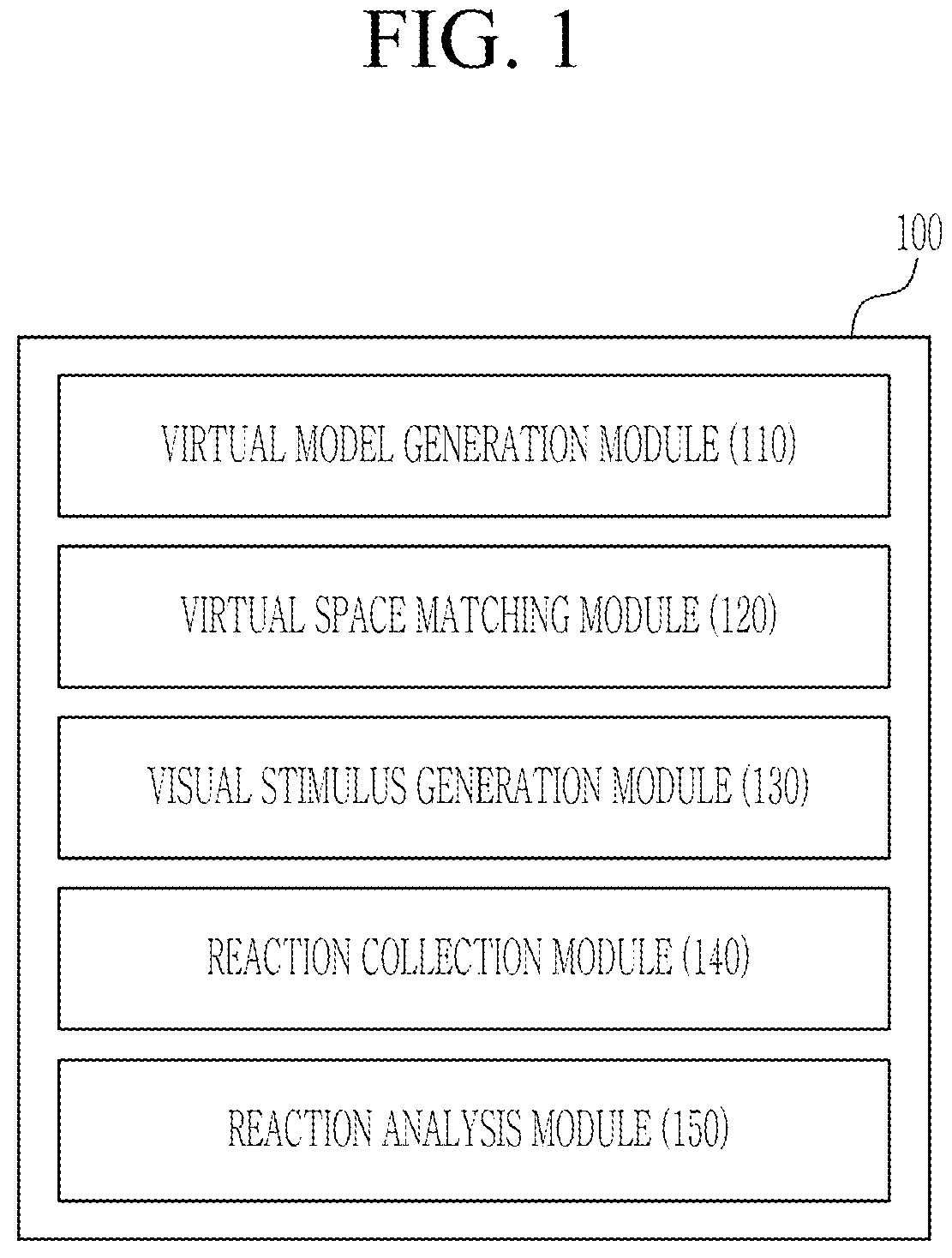 Patent US12551151 — Method, device and system for rehabilitating cognitive function by using virtual object model — Figure 1