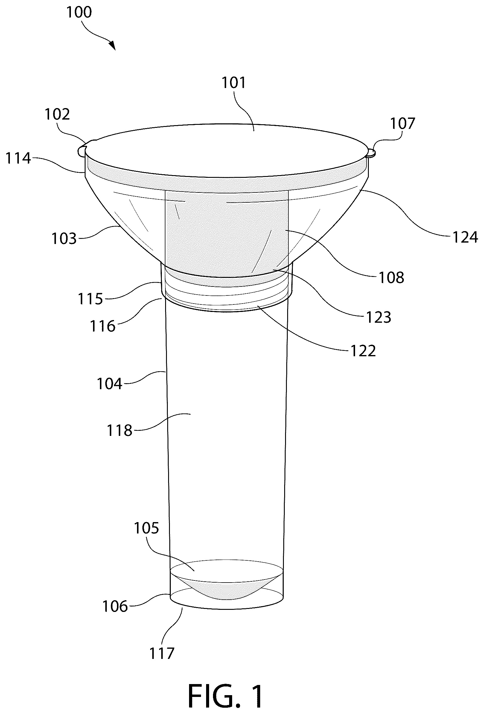 Patent US12551199 — Fluid collection device — Figure 1