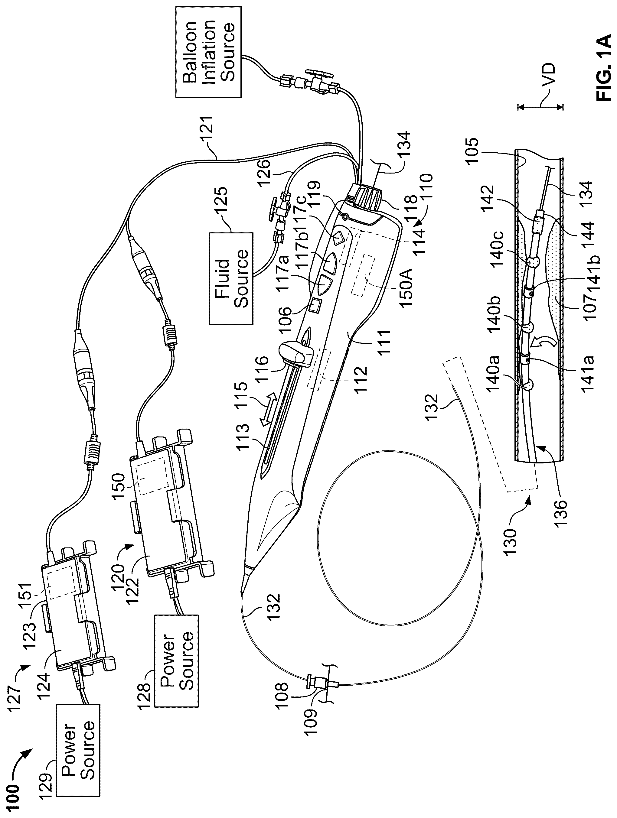 Patent US12551206 — Device with features for rotational atherectomy and lithotripsy — Figure 1